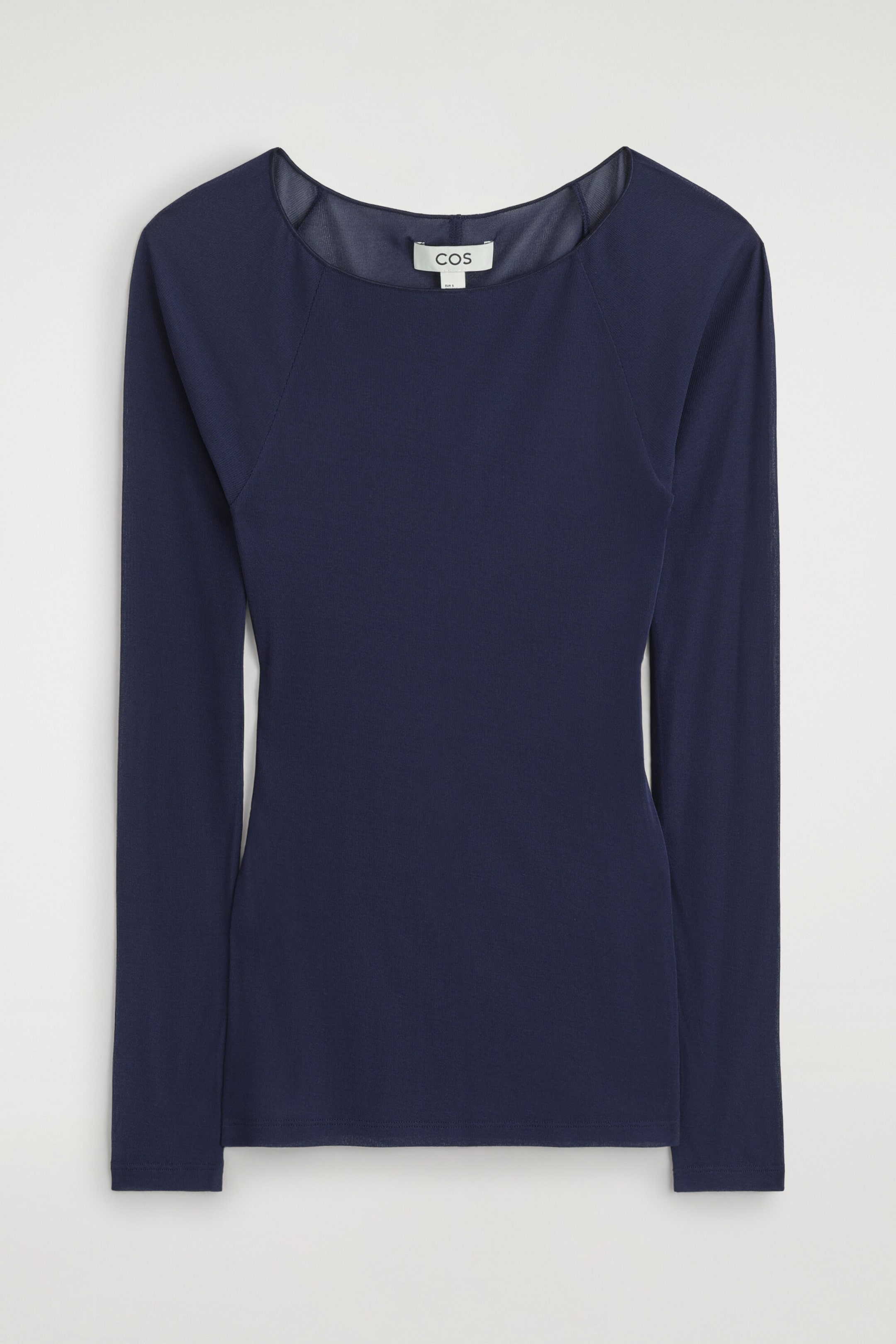 SLIM RIBBED SILK TOP