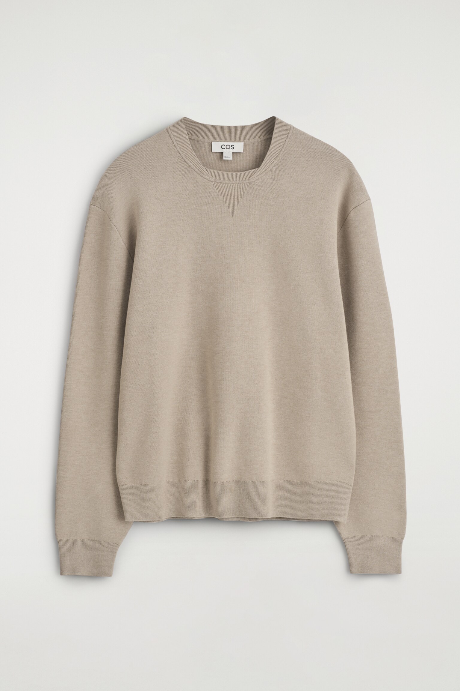 PULL À COL BOMBER EN MAILLE DOUBLE FACE - TAUPE CHINÉ/BLEU MARINE/GRIS/ÉCRU - 2