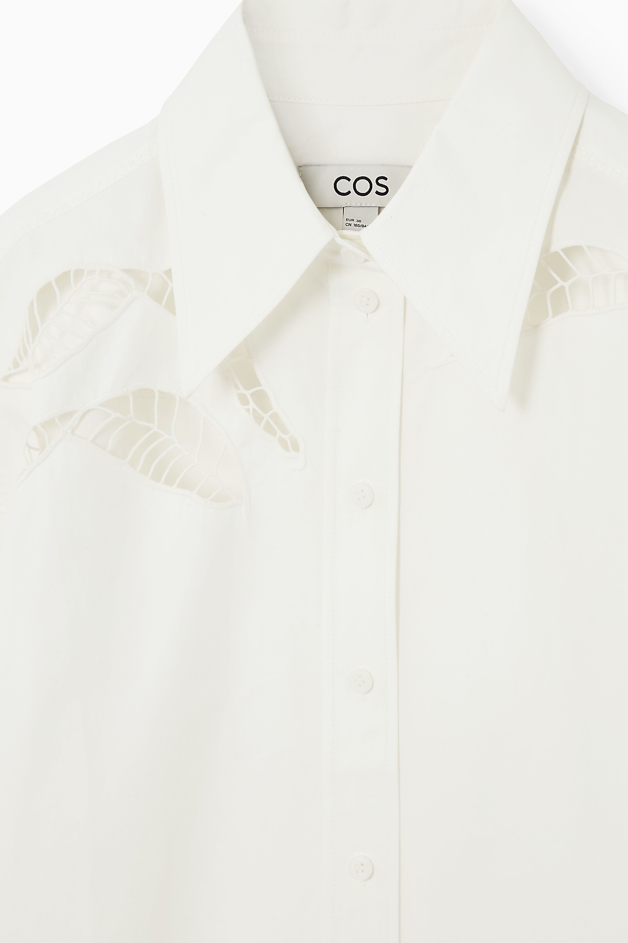 Ingrandisci l'immagine: RELAXED BRODERIE ANGLAISE SHIRT - WHITE - DONNA | H&M CH 2