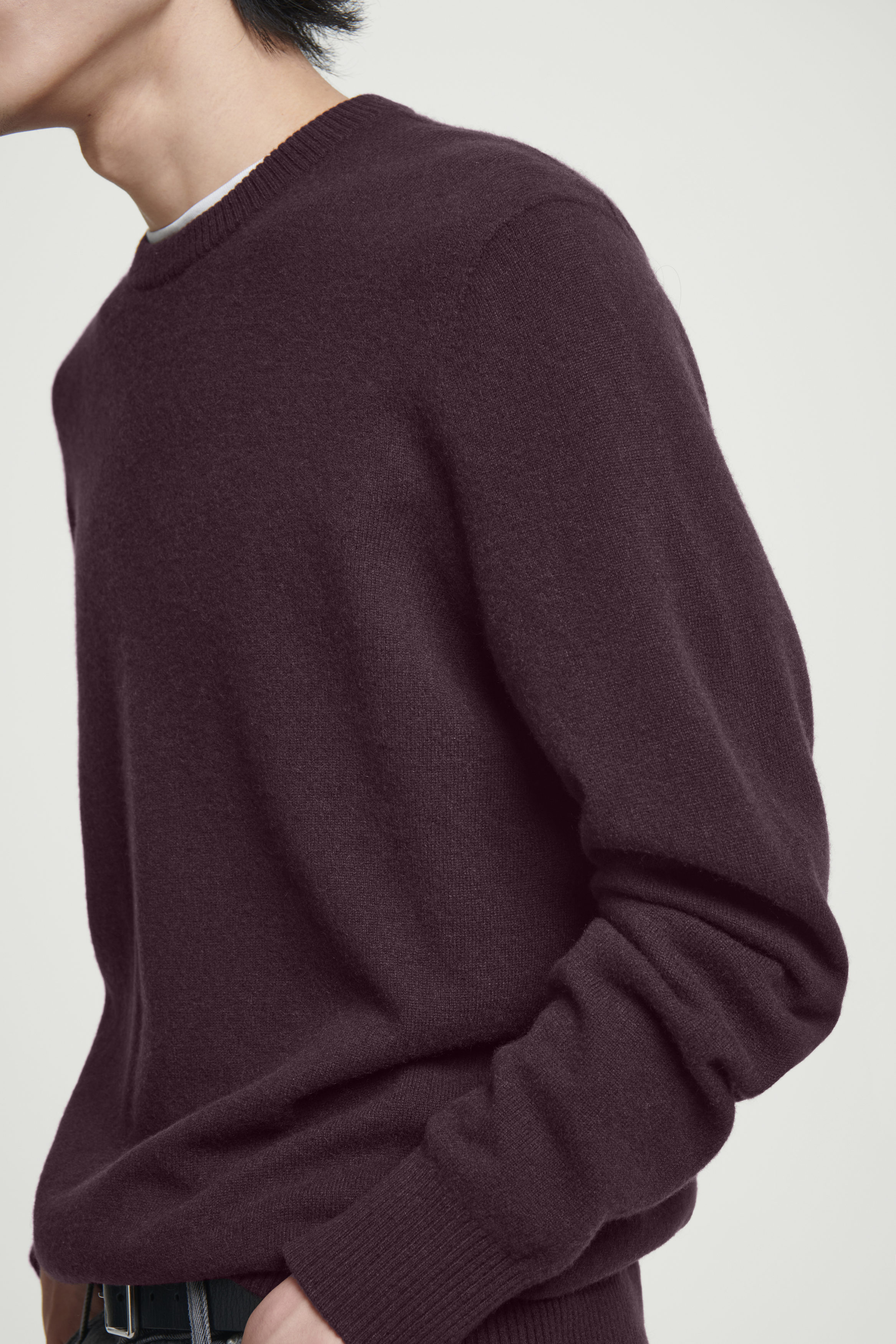 CASHMERE SWEATER - BURGUNDY | COS