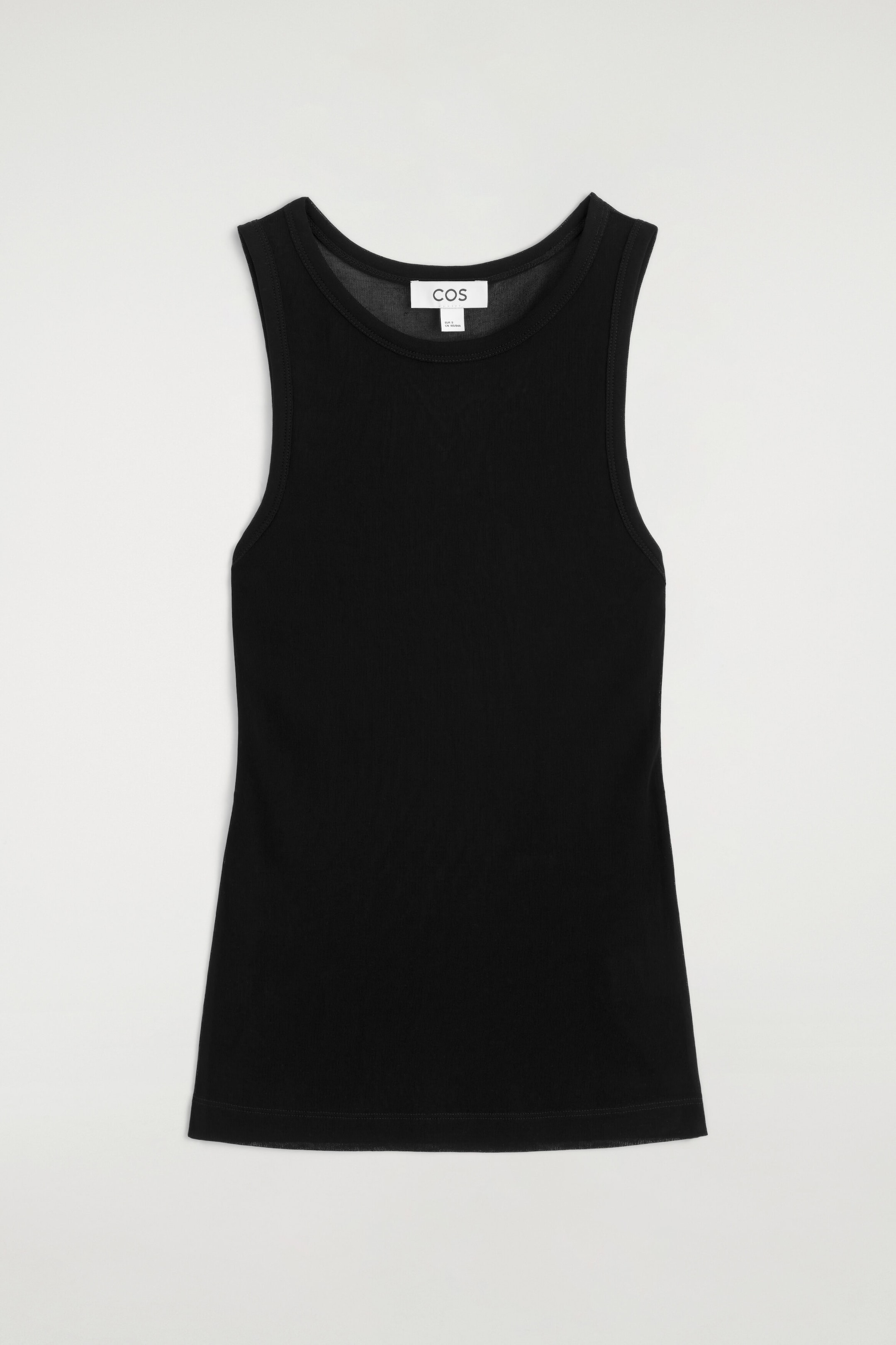 RIBBED SILK TANK TOP