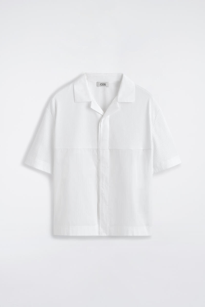Relaxed Contrast-Panel Shirt