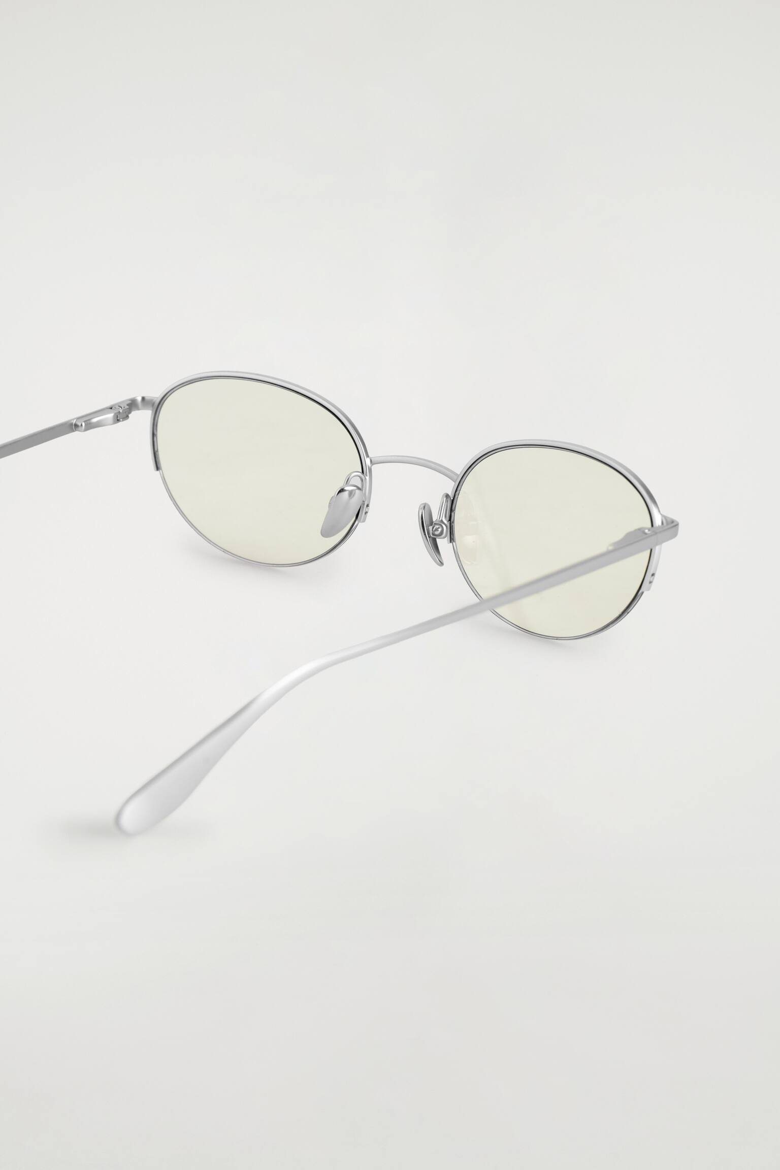 LUNETTES DE SOLEIL RONDES À MONTURE MÉTALLIQUE - ARGENTÉ - 3