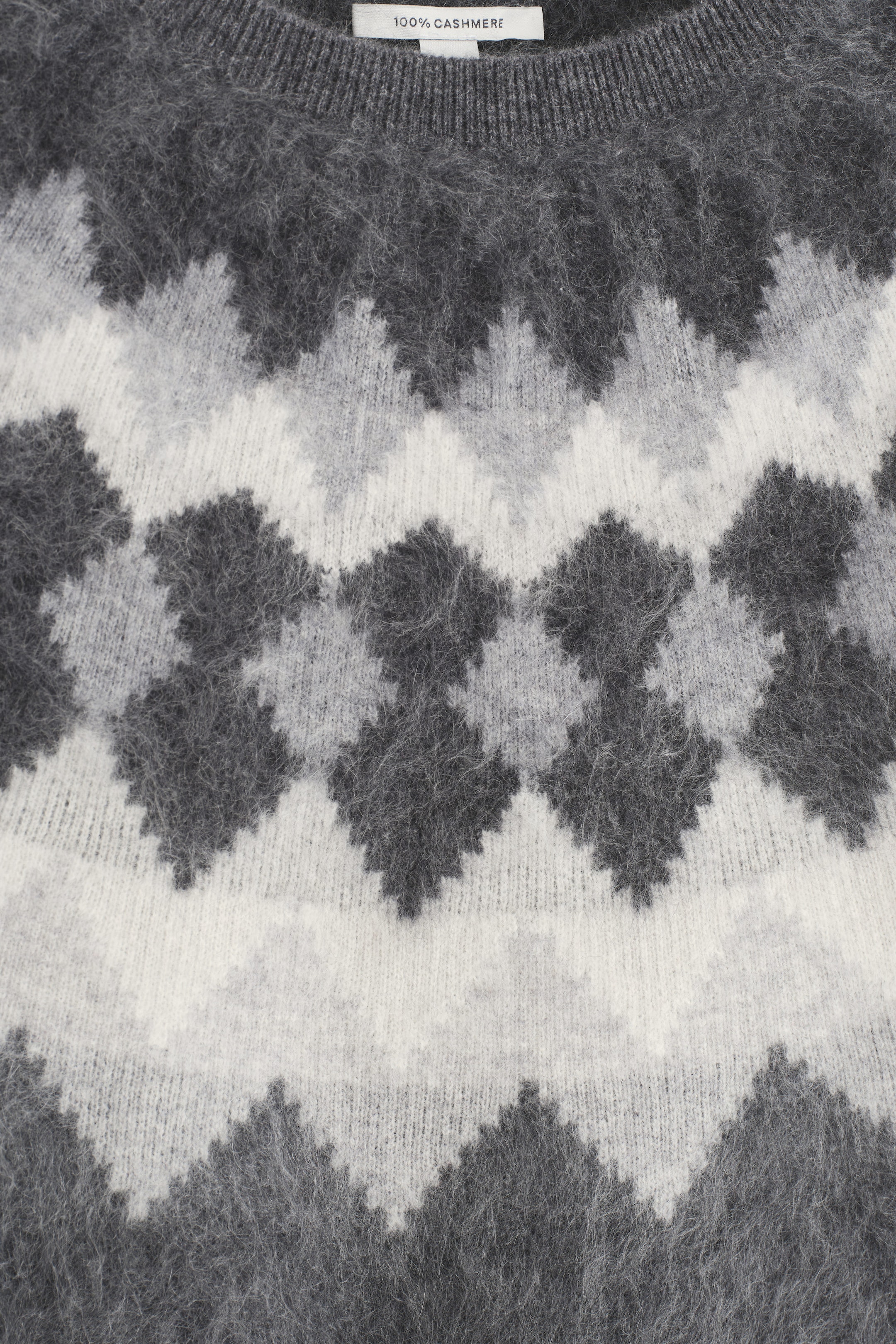 FAIR ISLE BRUSHED-CASHMERE SWEATER