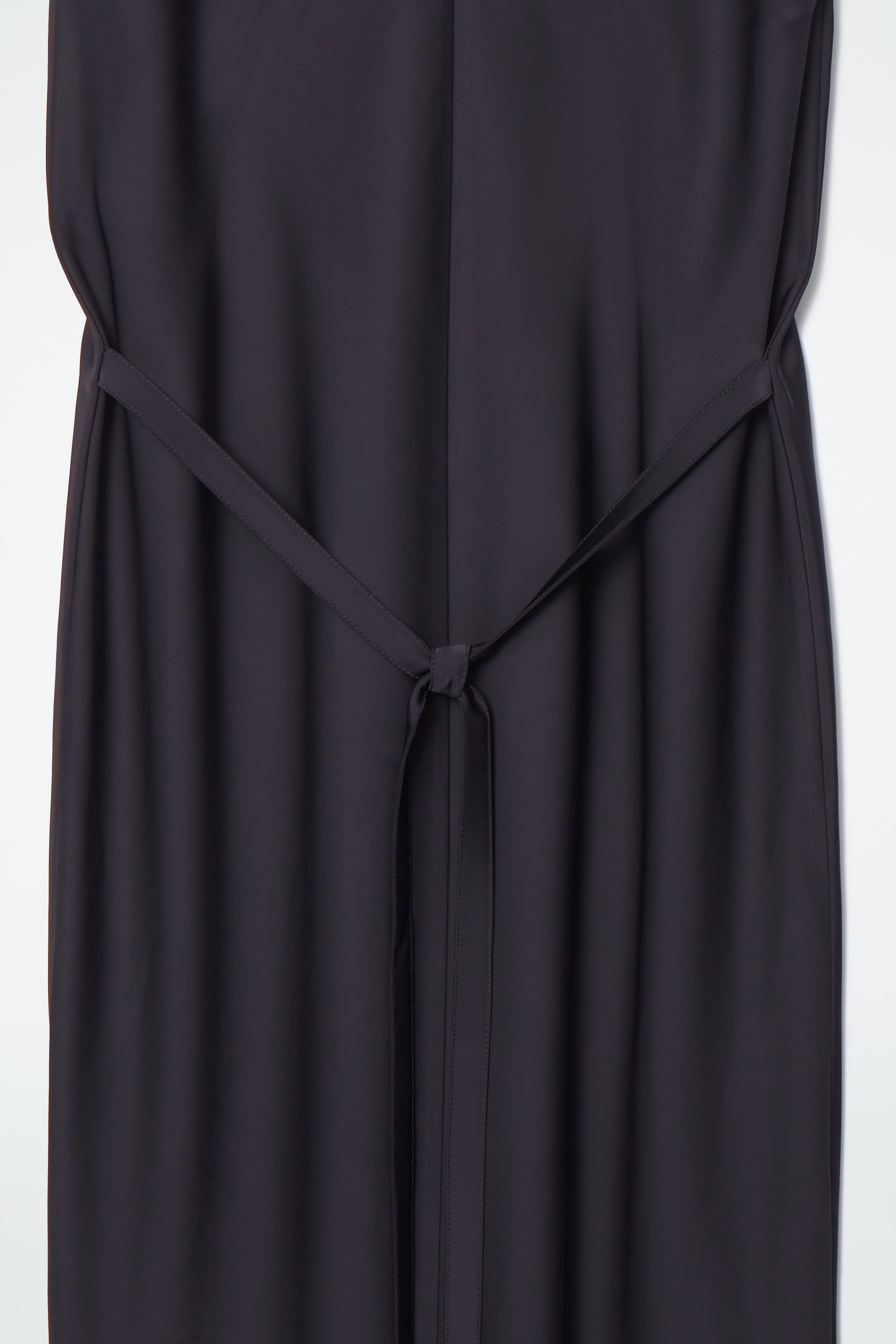 Ingrandisci l'immagine: TIE-DETAIL SATIN MIDI DRESS - NAVY - DONNA | H&M CH 2