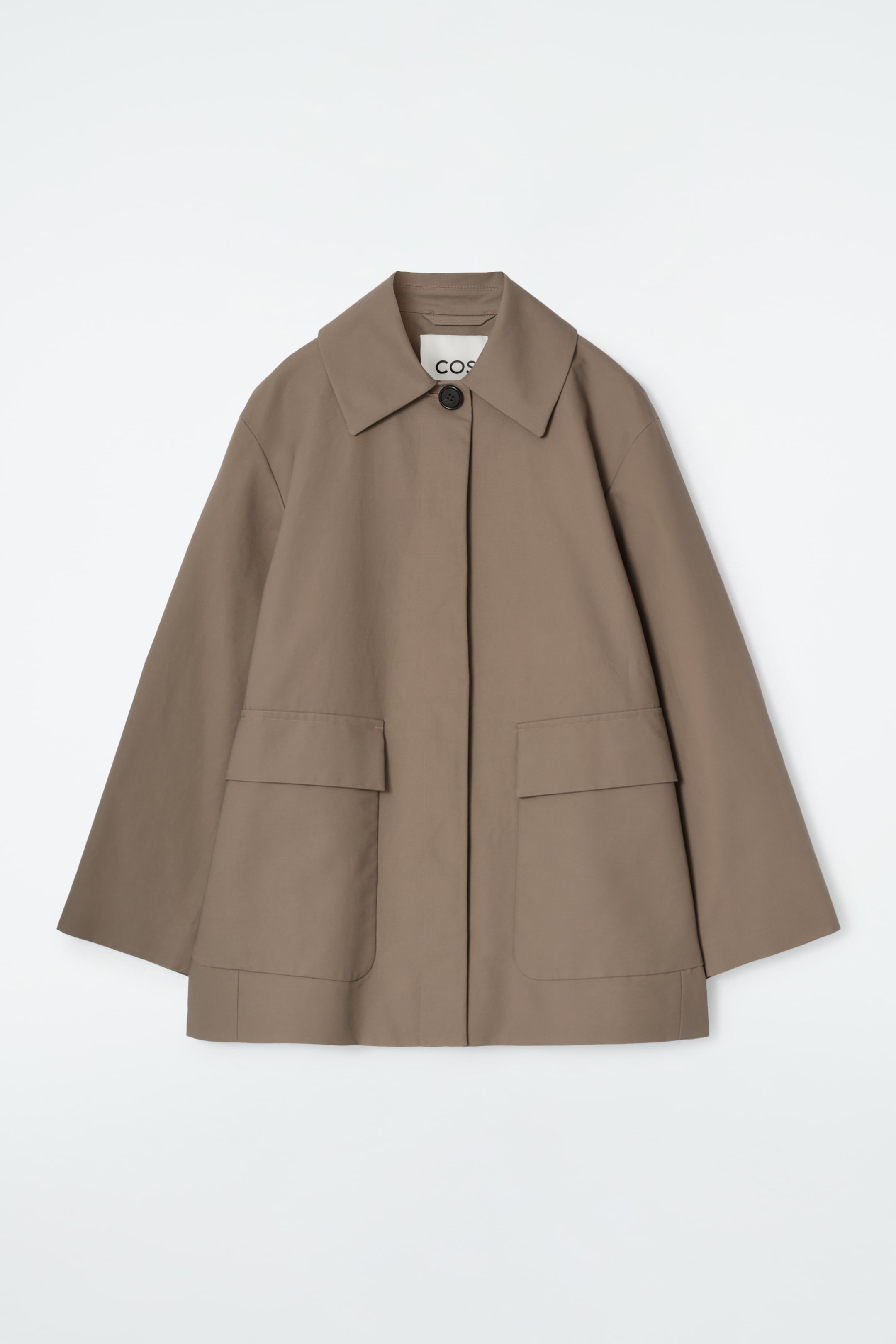 Größeres Bild anzeigen: CAR COAT AUS BAUMWOLLE MIT KRAGEN - BEIGE - Ladies | H&M AT 6