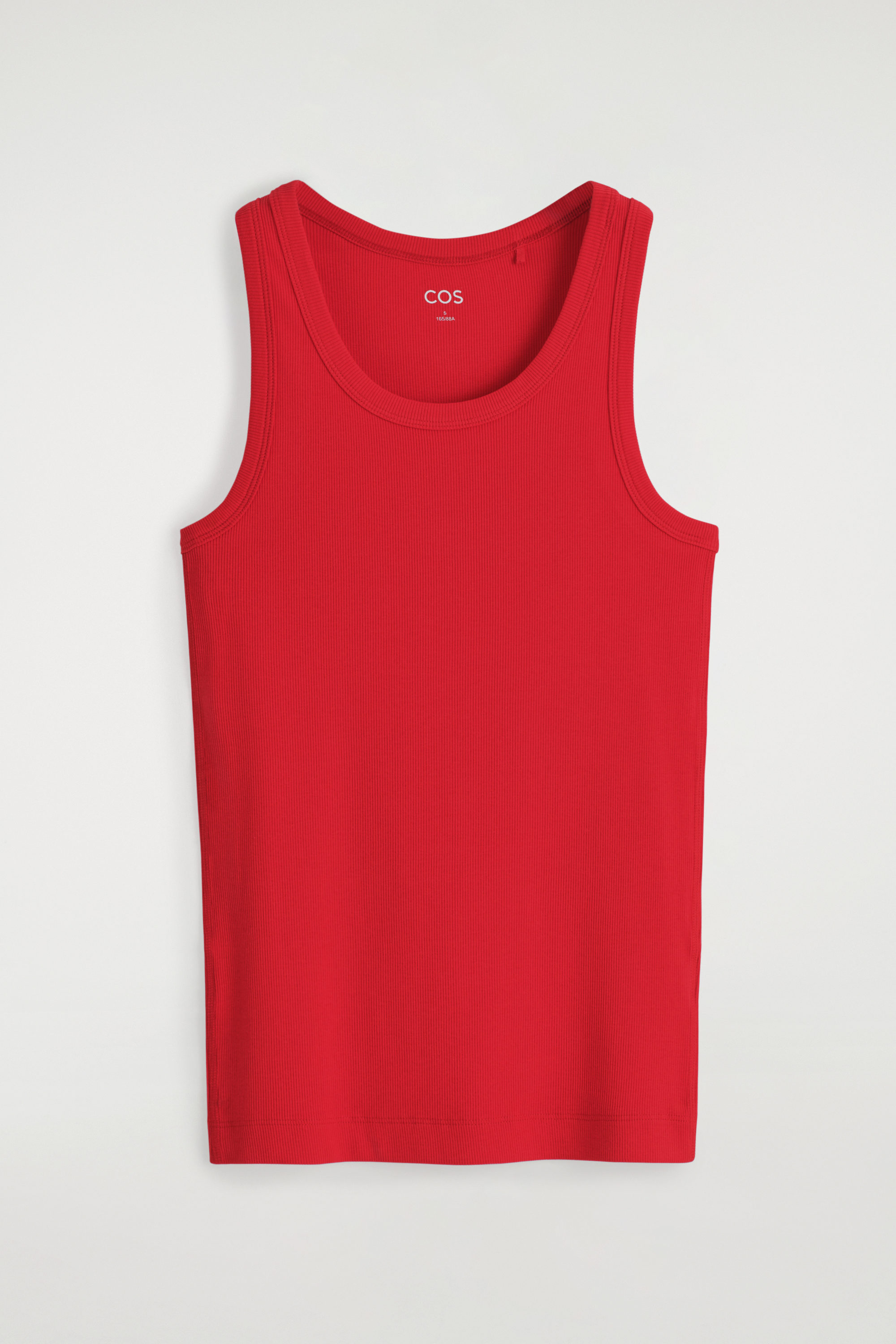 RIBBED TANK TOP - RED | COS