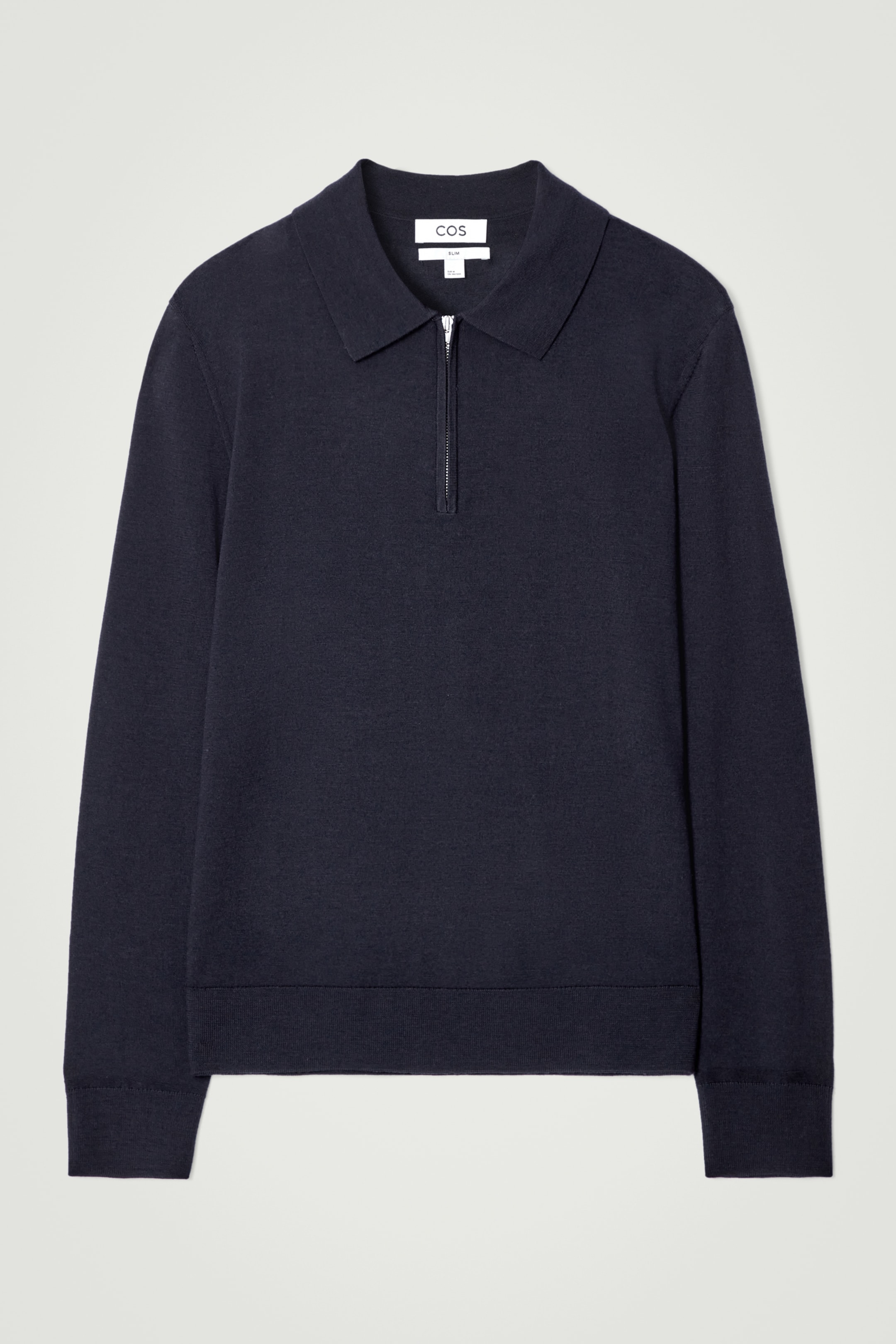 Größeres Bild ansehen: POLOSHIRT AUS MERINOWOLLE MIT REISSVERSCHLUSS - NAVYBLAU - Men | H&M DE 6