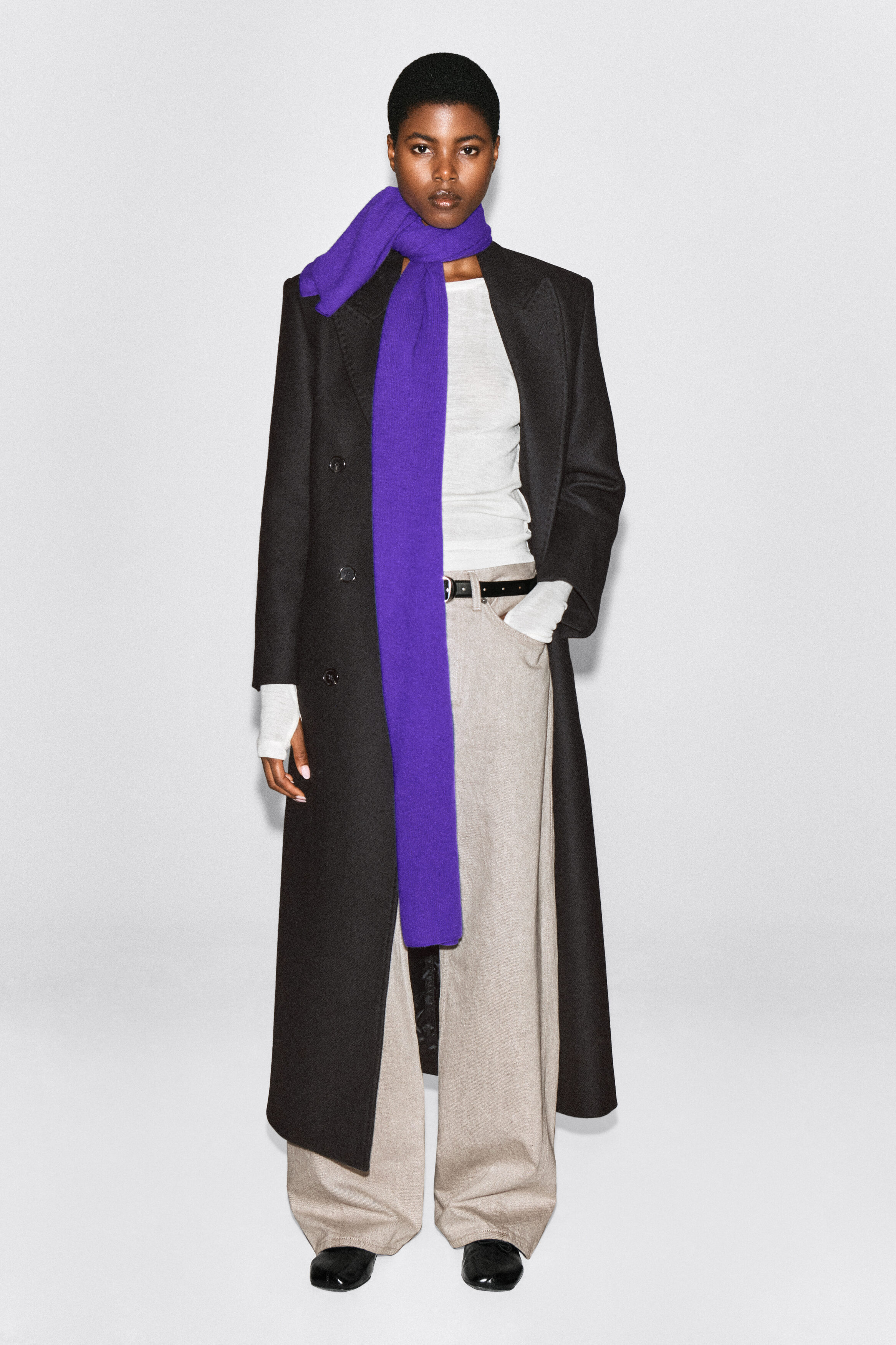 PURE CASHMERE SCARF - PURPLE | COS US