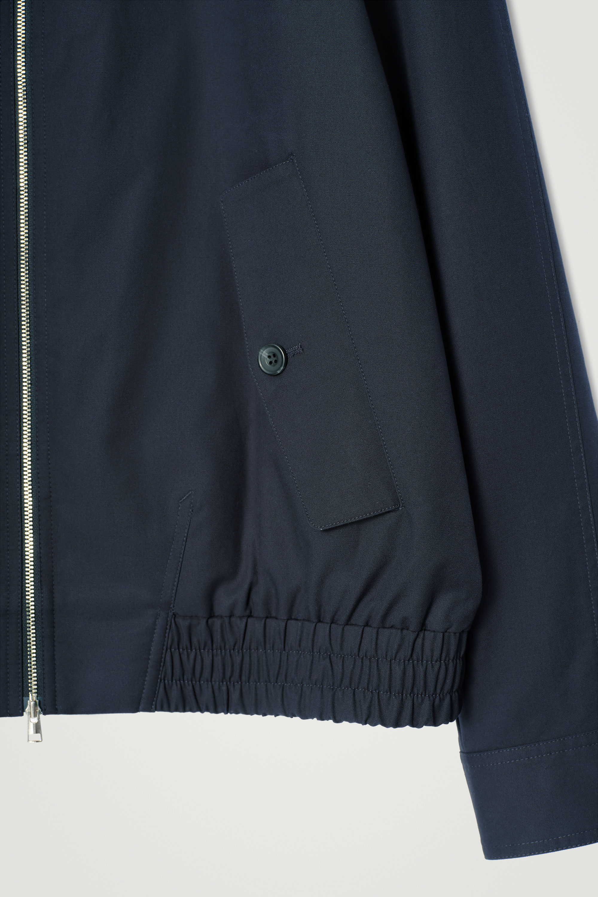 WATER-REPELLENT HARRINGTON JACKET - NAVY | COS NL