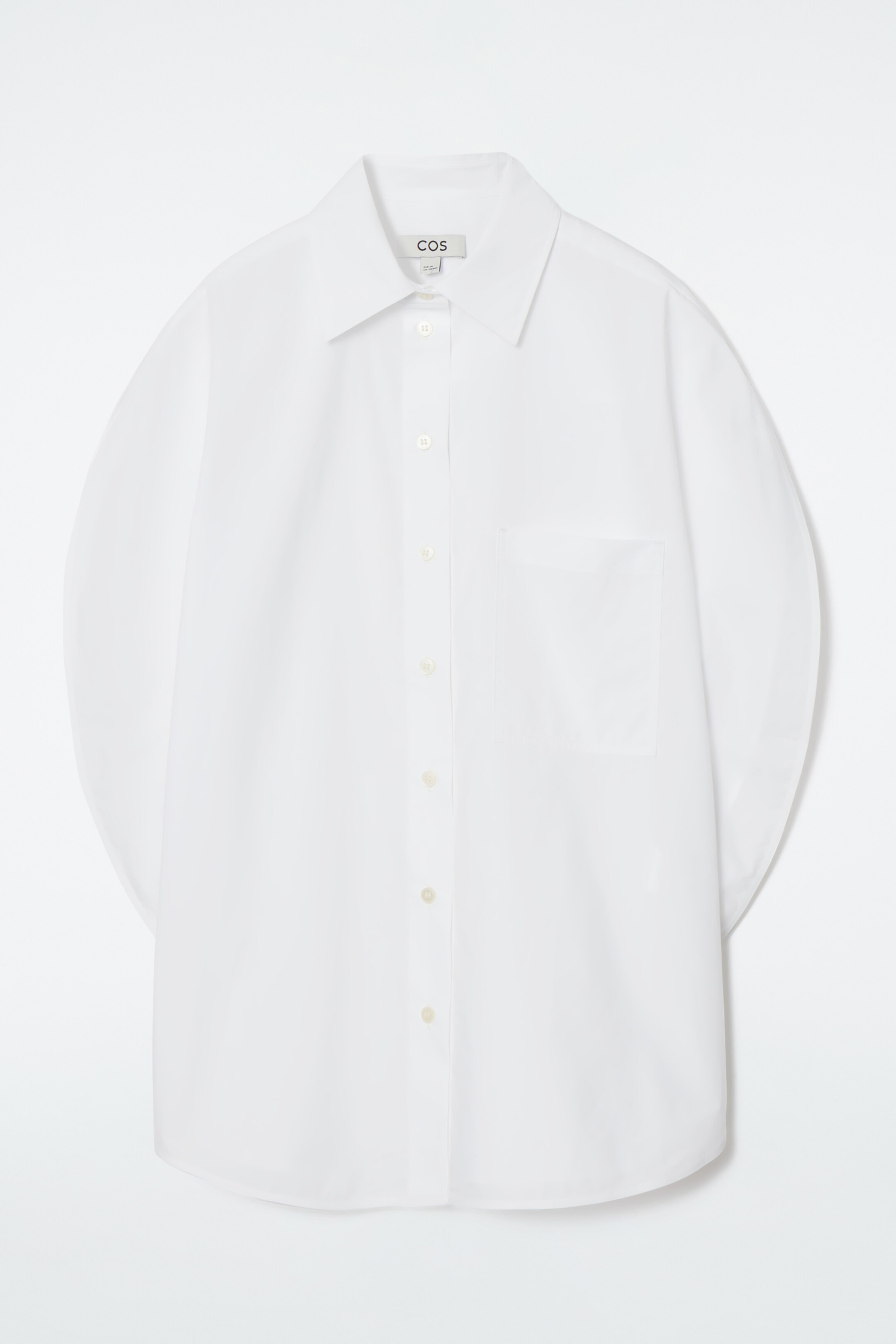 Ingrandisci l'immagine: RELAXED ROUNDED SHORT-SLEEVED SHIRT - WHITE - DONNA | H&M CH 1