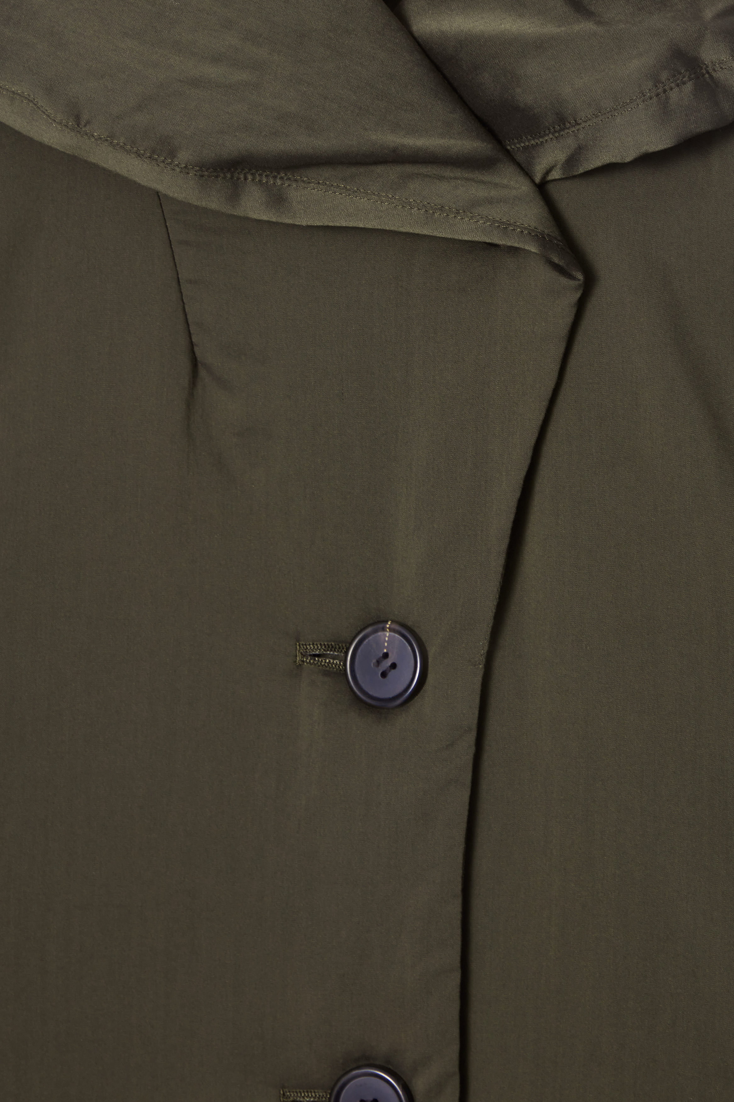 OVERSIZED SHAWL-COLLAR PADDED COAT - KHAKI | COS US