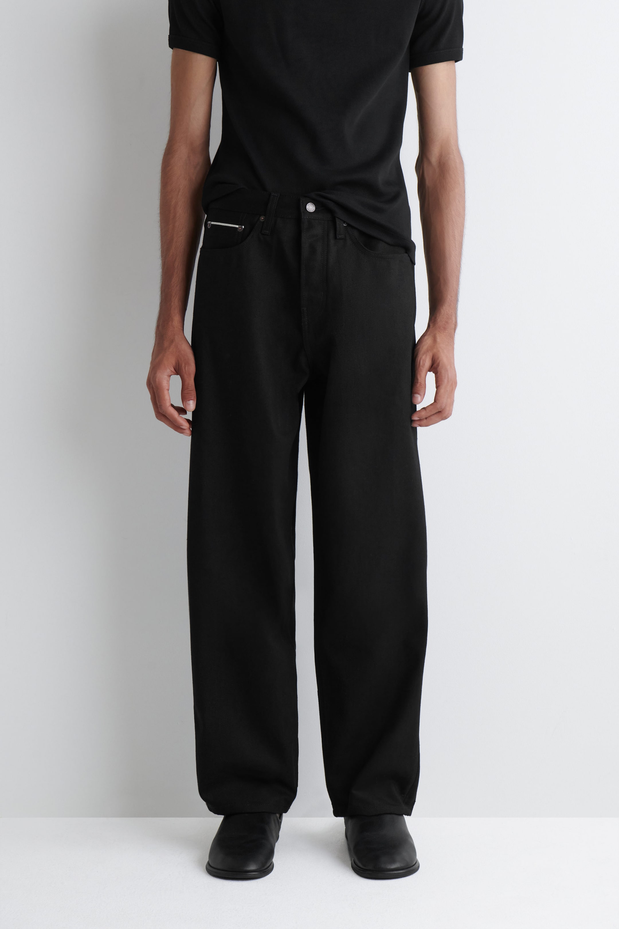 RIDER RAW SELVEDGE STRAIGHT-LEG JEANS