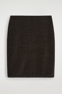 CHENILLE MINI SKIRT — BROWN 6