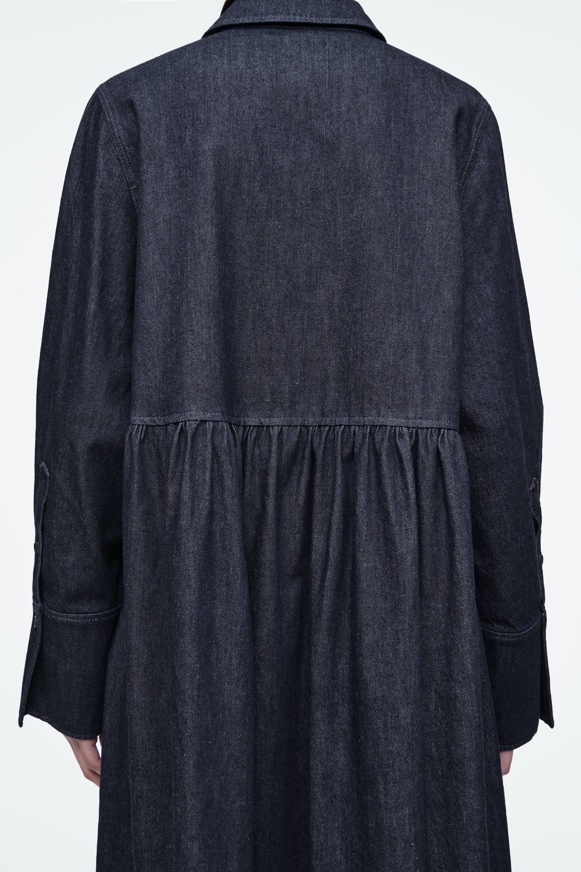 OVERSIZED DENIM SHIRT DRESS - INDIGO | COS