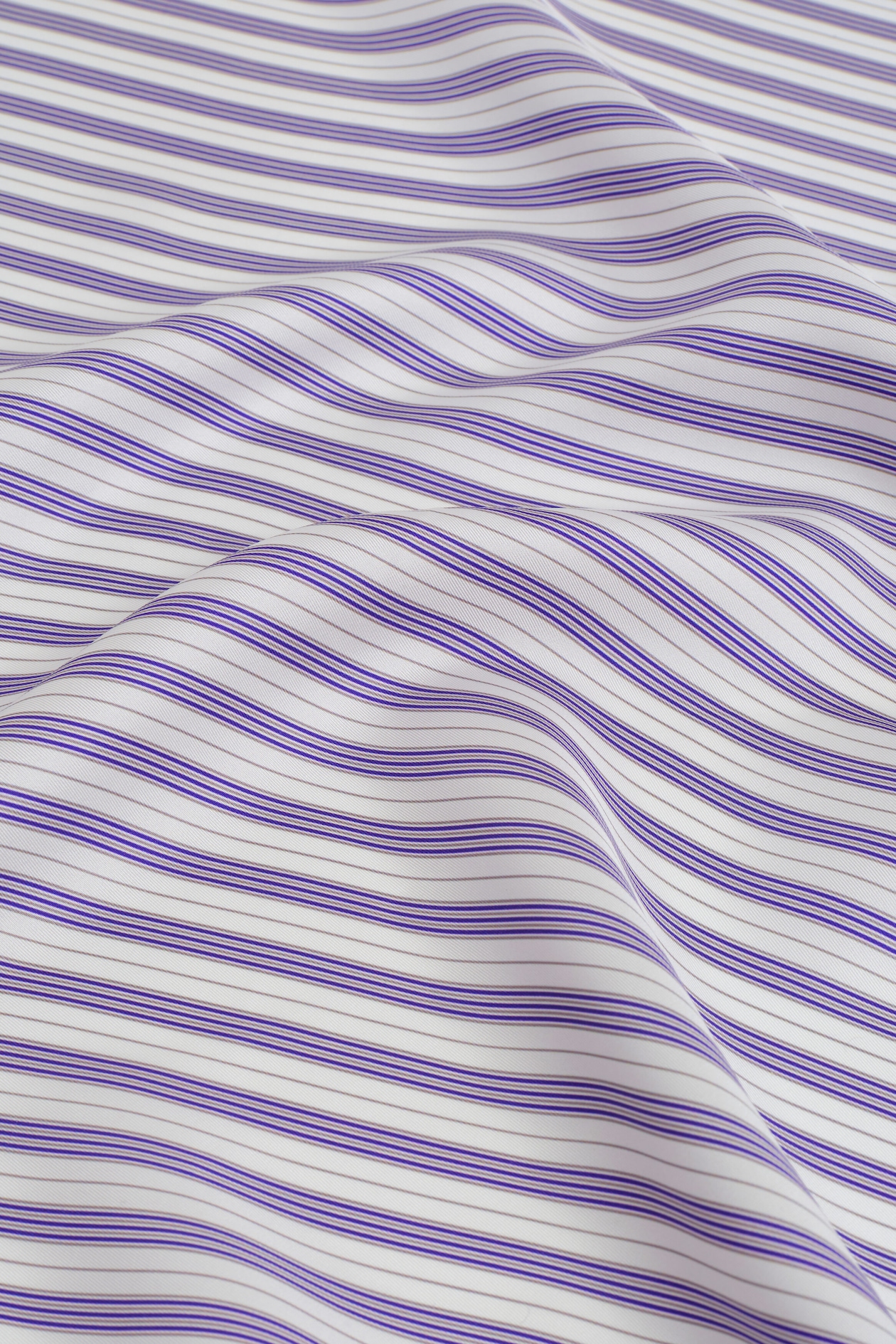 STRIPED SILK SCARF — PURPLE / STRIPED