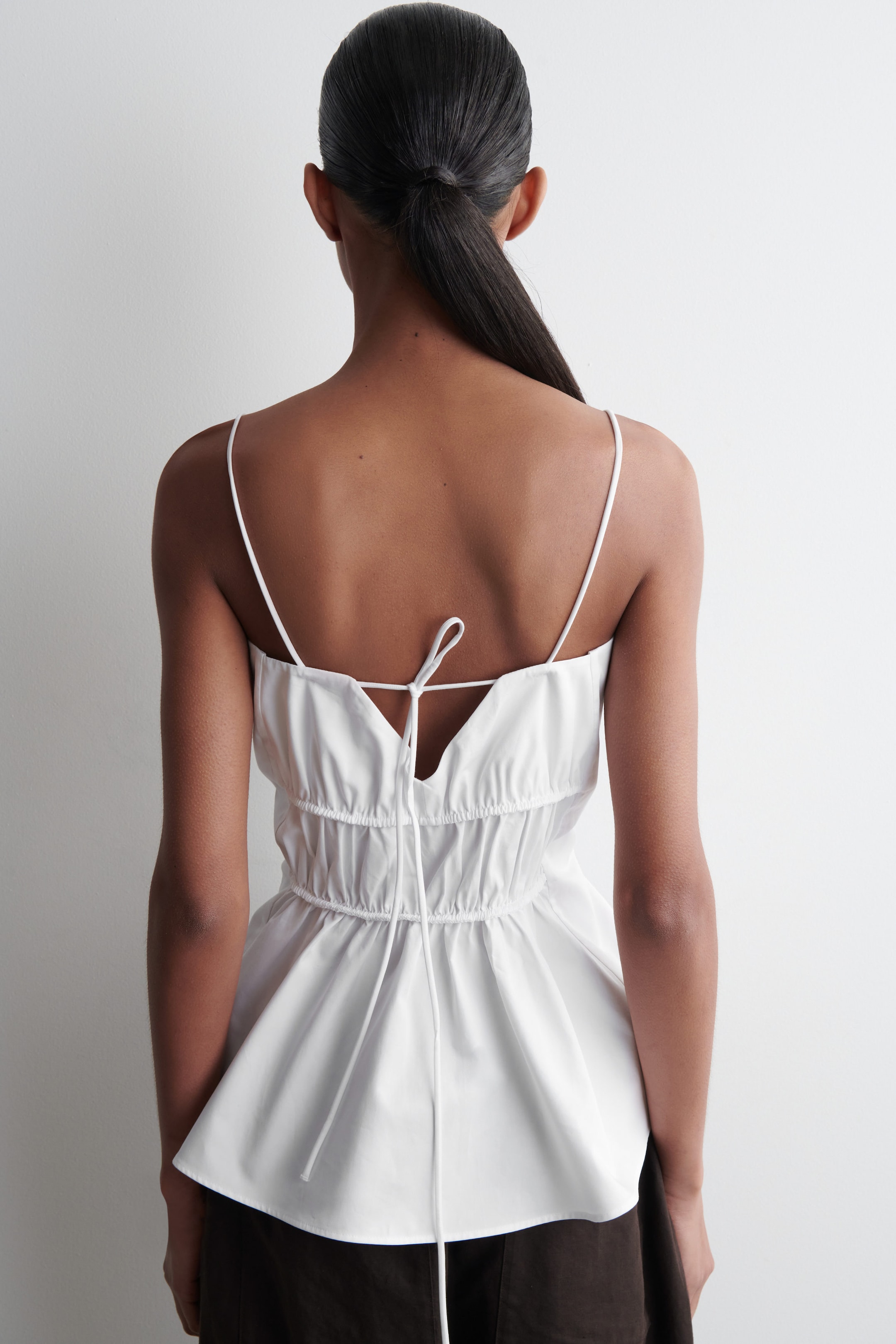 GATHERED COTTON TOP