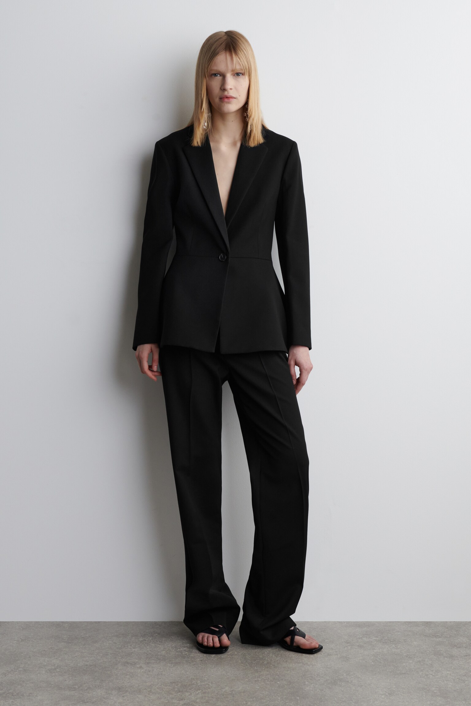 VESTE DE TAILLEUR À BASQUE - NOIR - 5