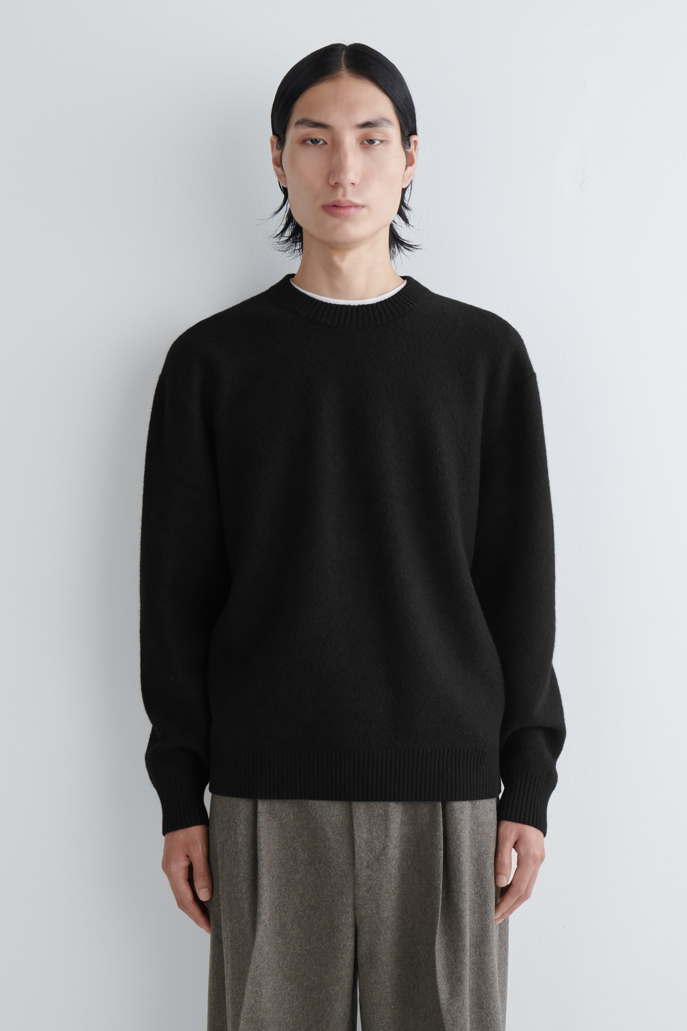 OVY L Crew Neck Sweat ブラック　ピグメント OVY Pigment Damage Crew Neck Sweat 黒 L