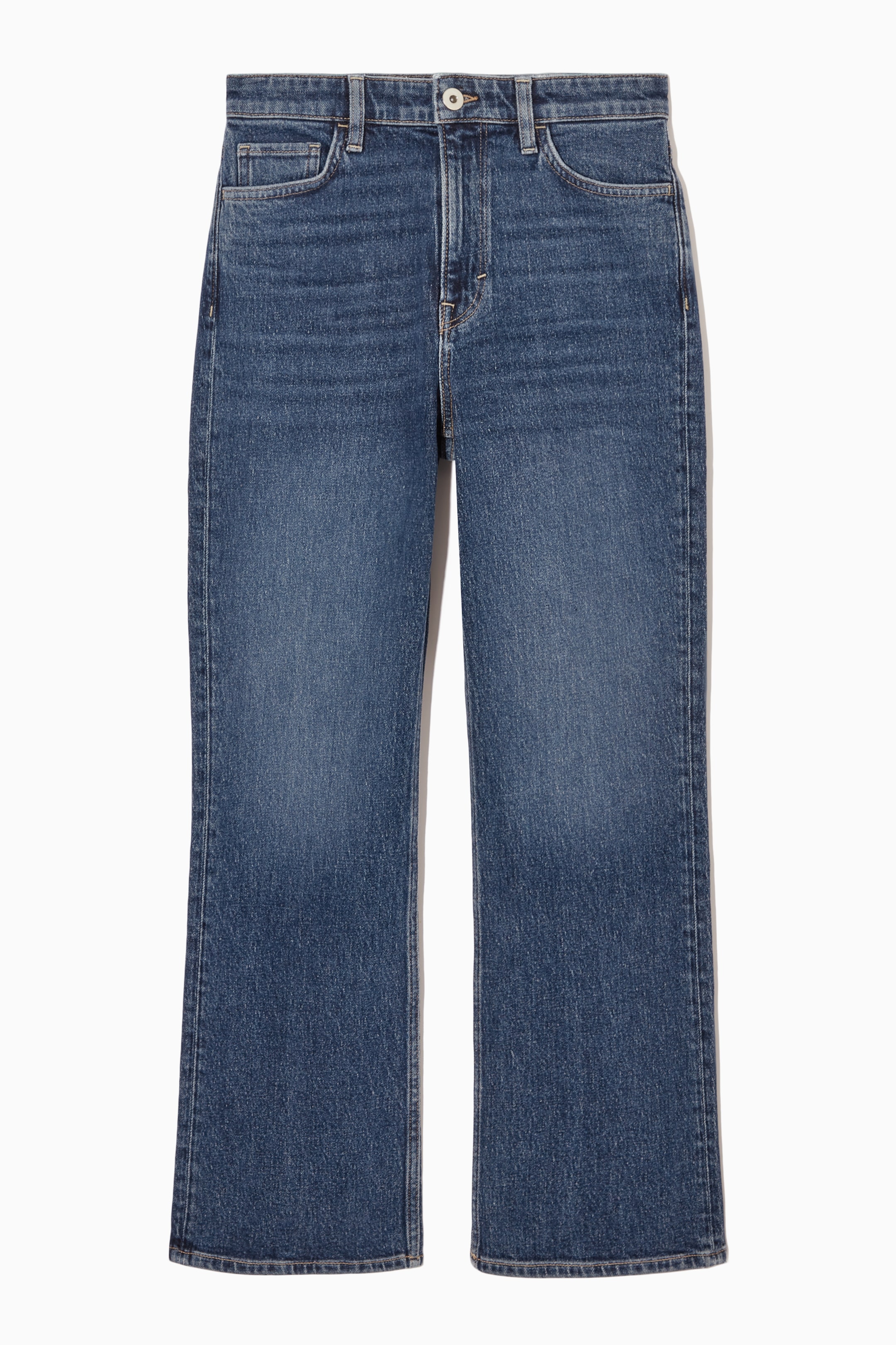 View larger image: KICK-FLARE ANKLE-LENGTH JEANS - DARK BLUE - Ladies | H&M GB 1