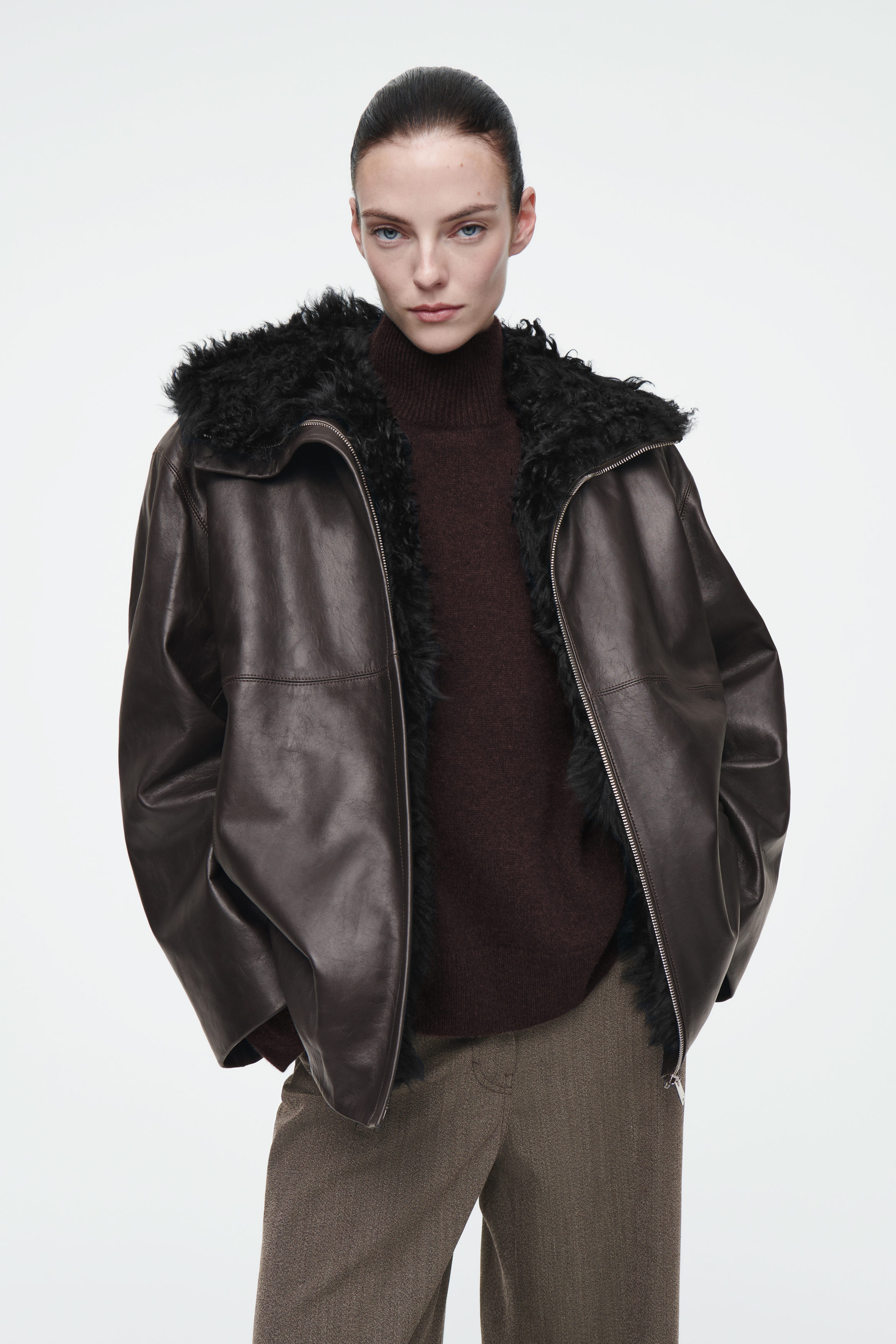 cozy brown jacket outer / 大人s（mom） Coats | Brown