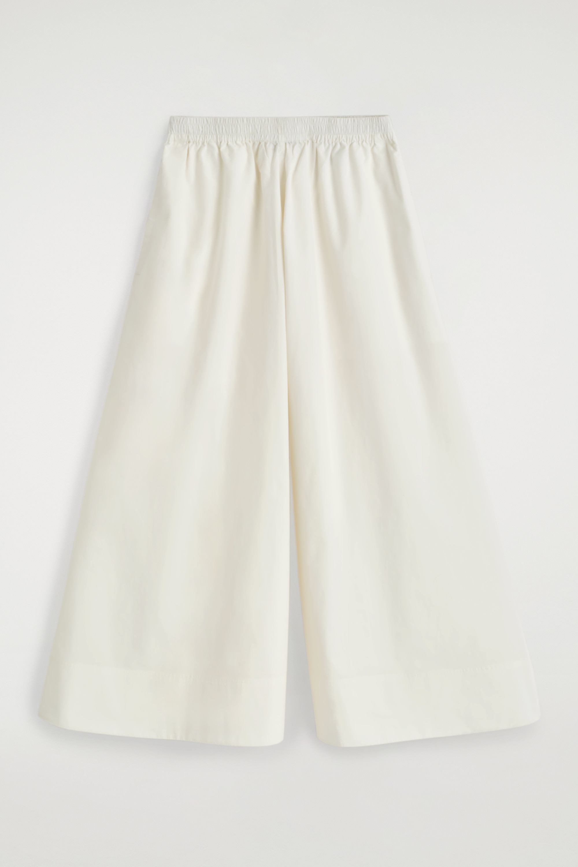 PANTALONI CULOTTE VOLUMINOSI - BIANCO/VERDE CHIARO