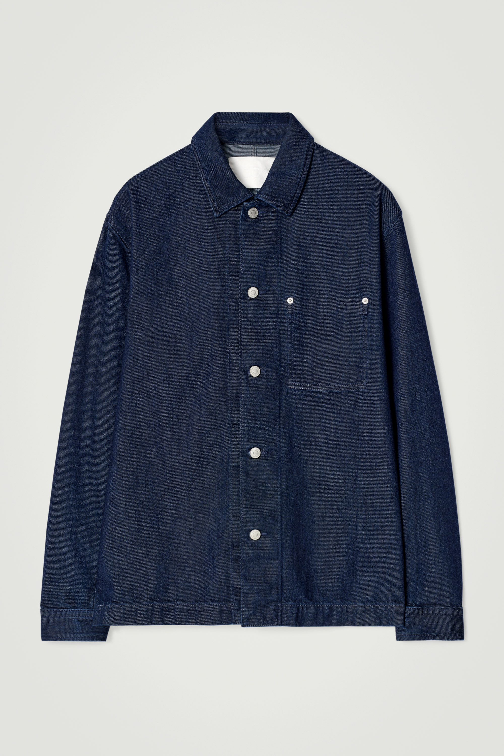 150g2個と180g1個 REGULAR BRUSHED-COTTON SHIRT - BLACK | COS