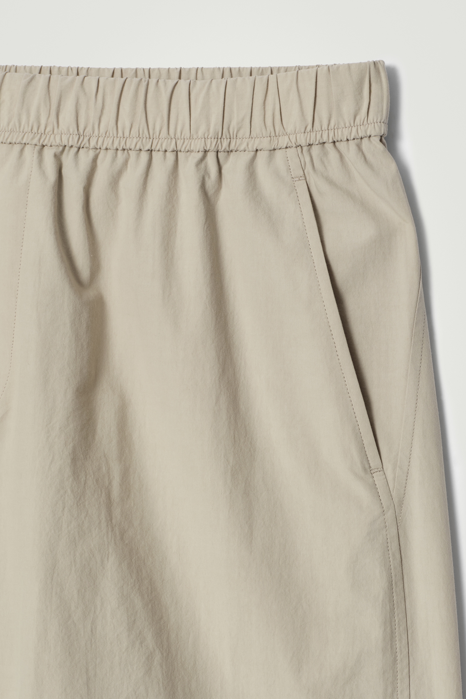 PIMA COTTON ELASTICATED SHORTS - MOLE/NAVY/GREEN - 3