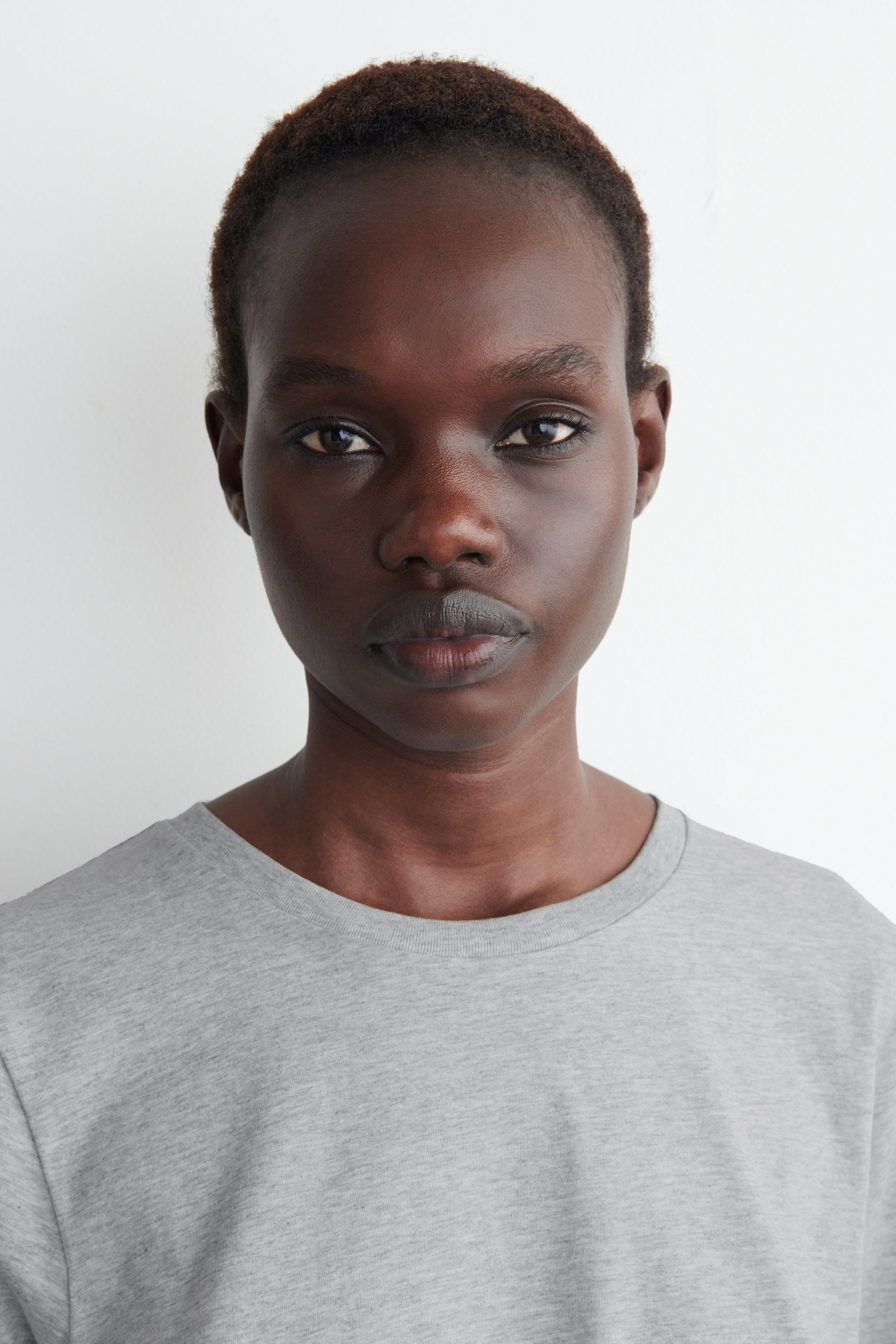 CREW-NECK COTTON T-SHIRT - LIGHT-GREY MÉLANGE | COS