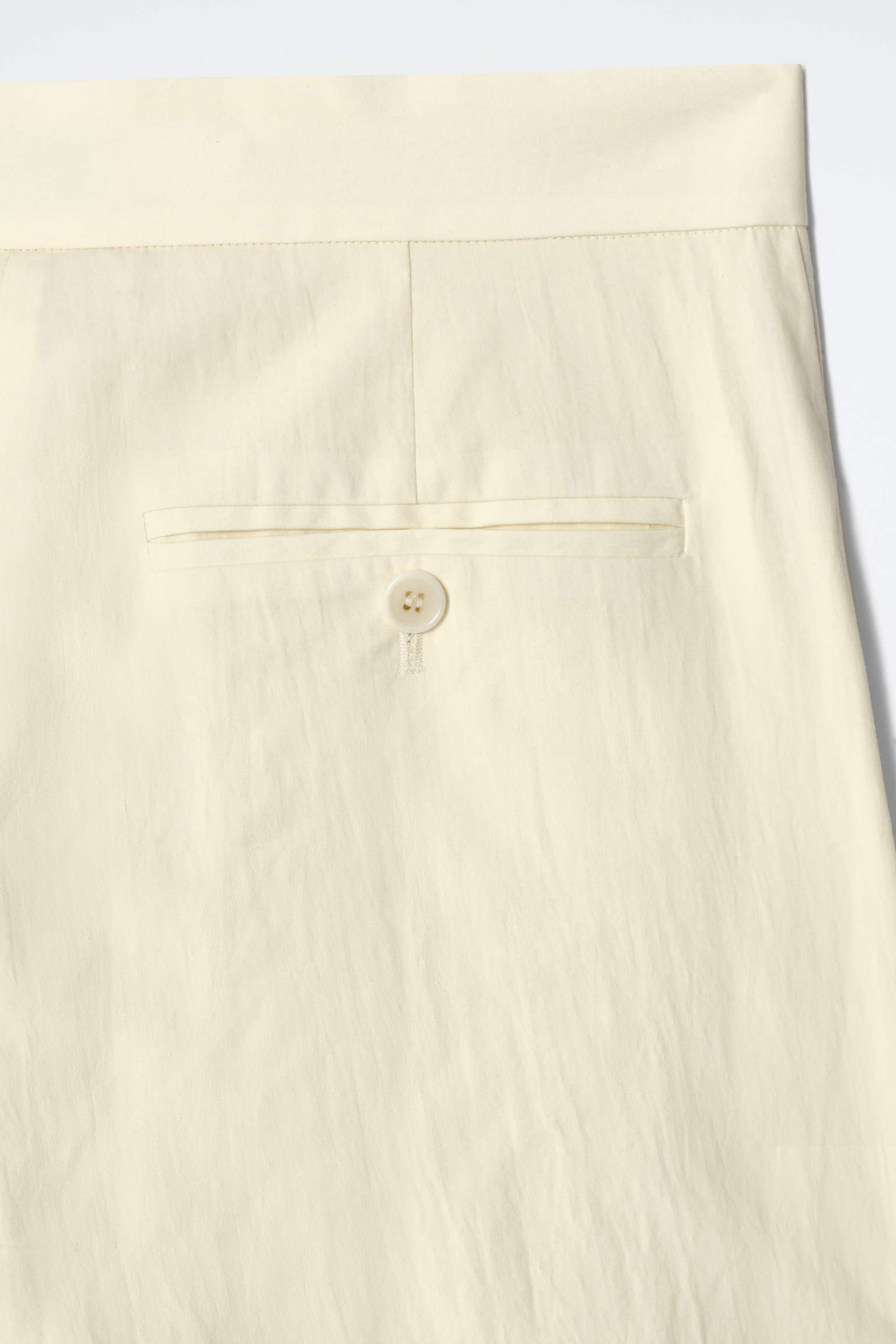 PANTALONES DE TRAJE RECTOS DE ALGODÓN - AMARILLO MANTEQUILLA - 7