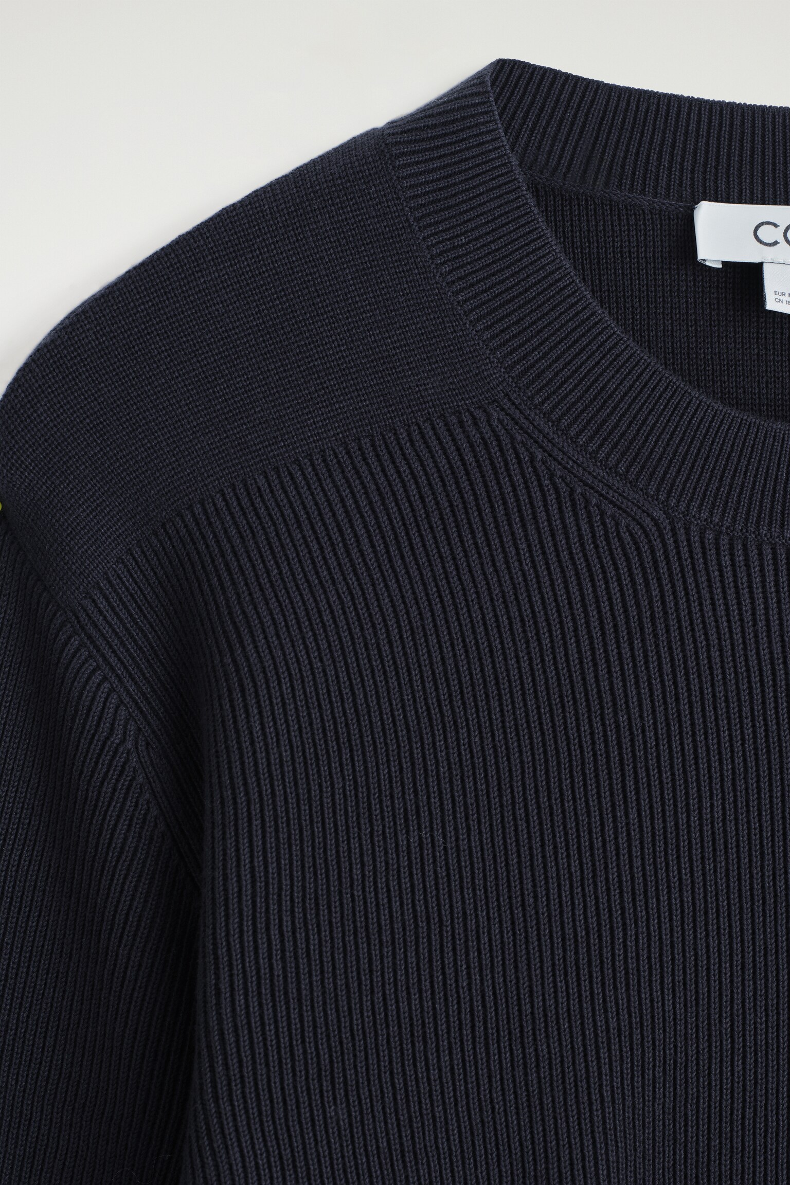 PULL À COL ROND EN COTON - BLEU MARINE/NOIR/ÉCRU - 7