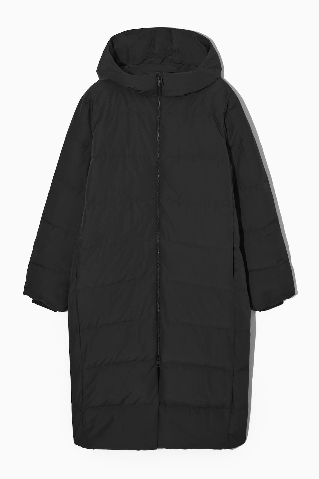 RECYCLED-DOWN PUFFER COAT BLACK COS