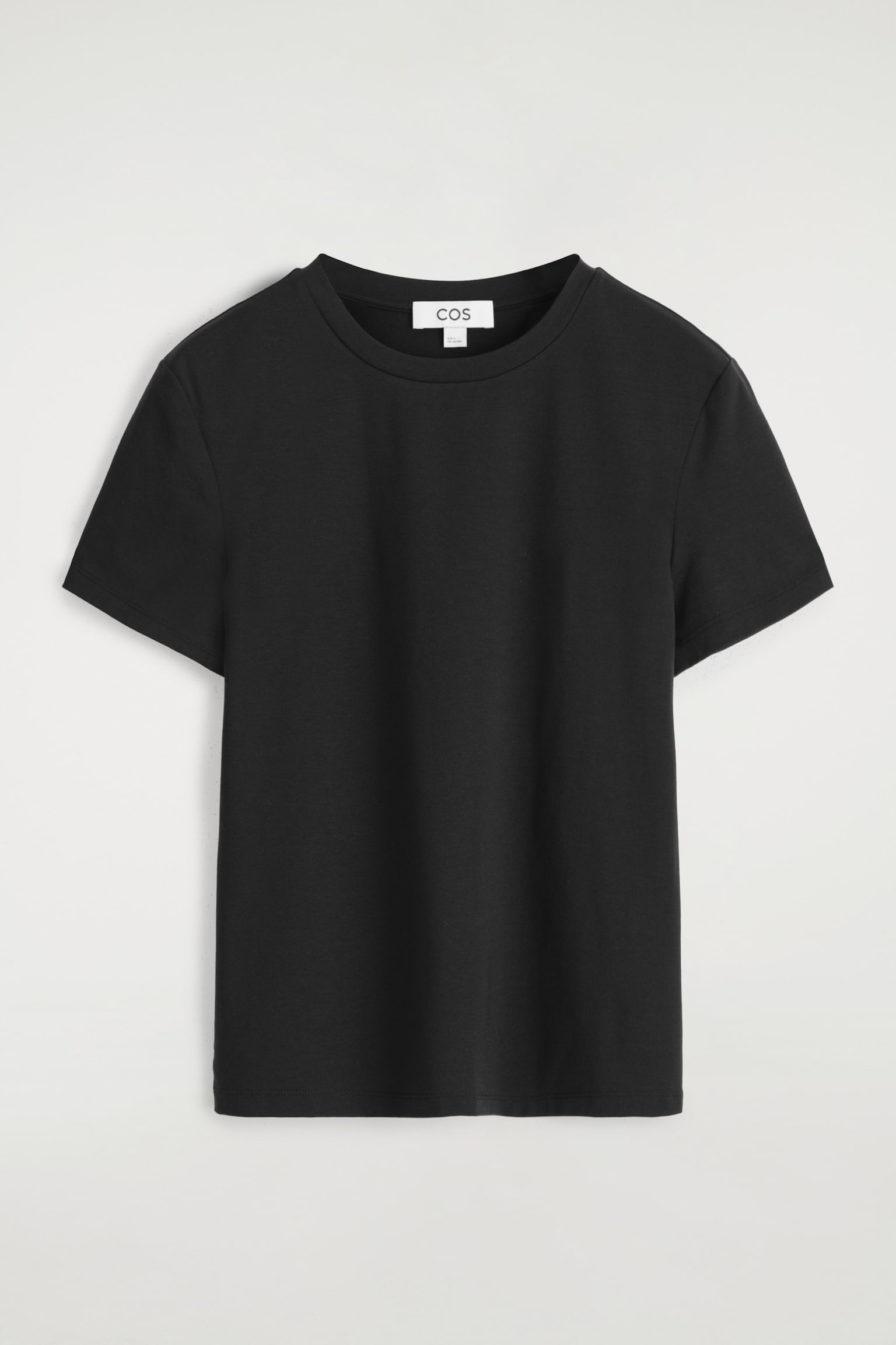 CAMISETA AJUSTADA DE MANGA CORTA - NEGRO/BLANCO/AVENA JASPEADO - 2