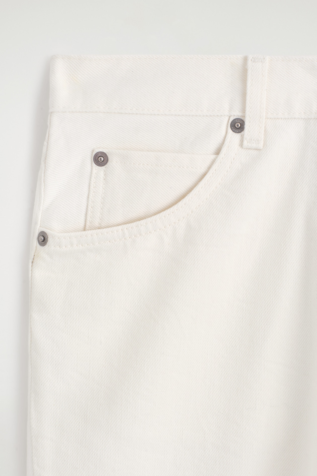 VALLEY CROPPED BOOTCUT JEANS — WHITE