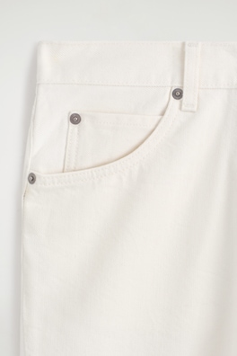 VALLEY CROPPED BOOTCUT JEANS — WHITE 6