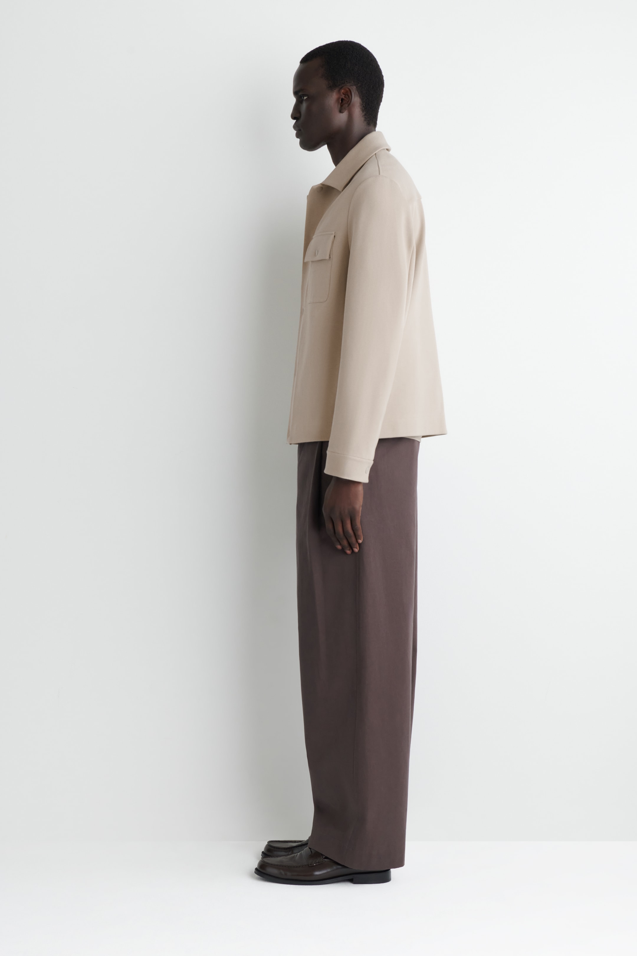 Größeres Bild anzeigen: HEMDJACKE AUS JERSEY-TWILL - BRAUN - Men | H&M AT 3