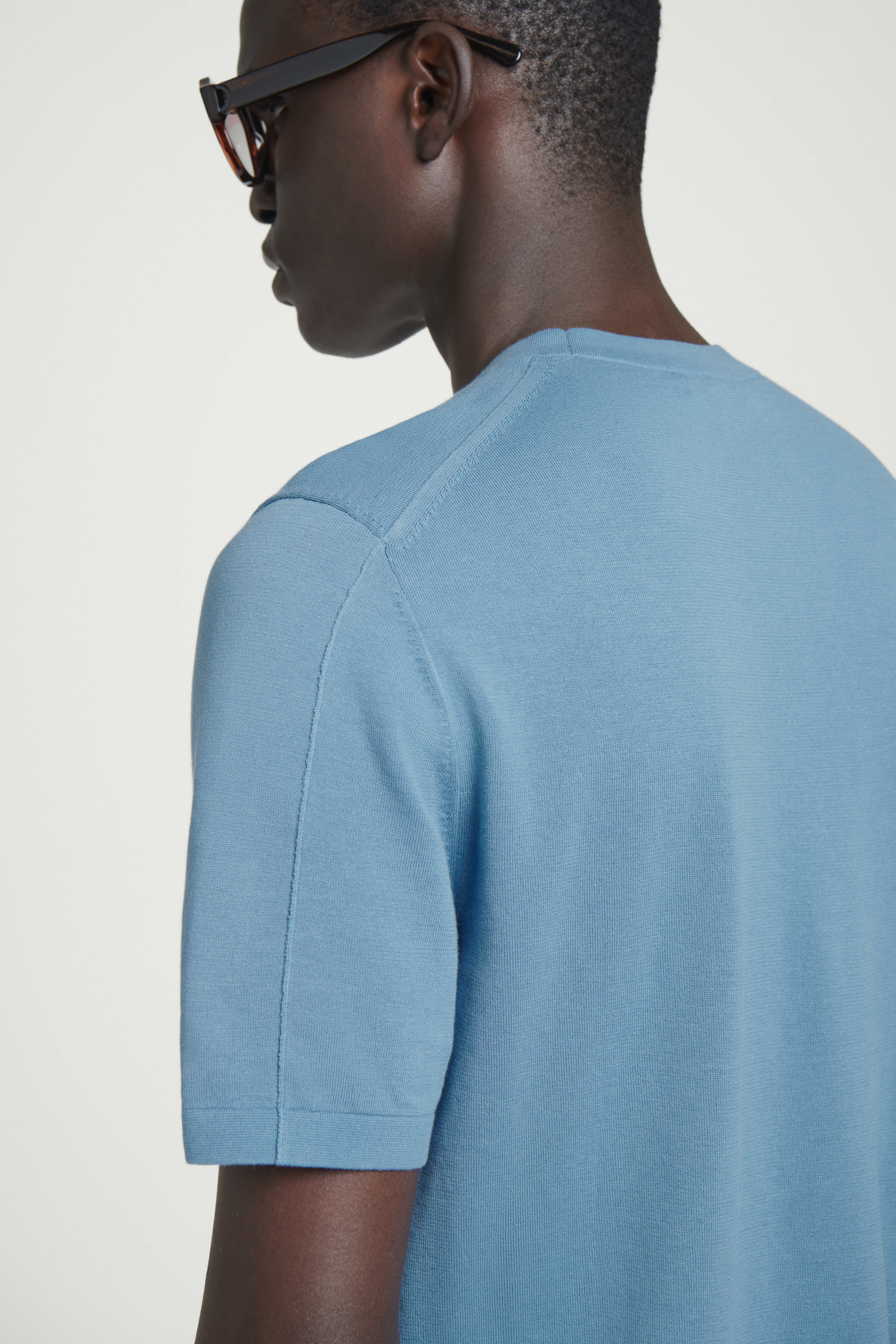 Tシャツ・カットソー Low Tide : 25SS / HEM SLIT BOATNECK KNIT (2COLORS) Smocked Side Slit Jumpsuit - Mint – VENUS