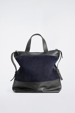 CITY MESSENGER BAG - LEATHER — NAVY 3