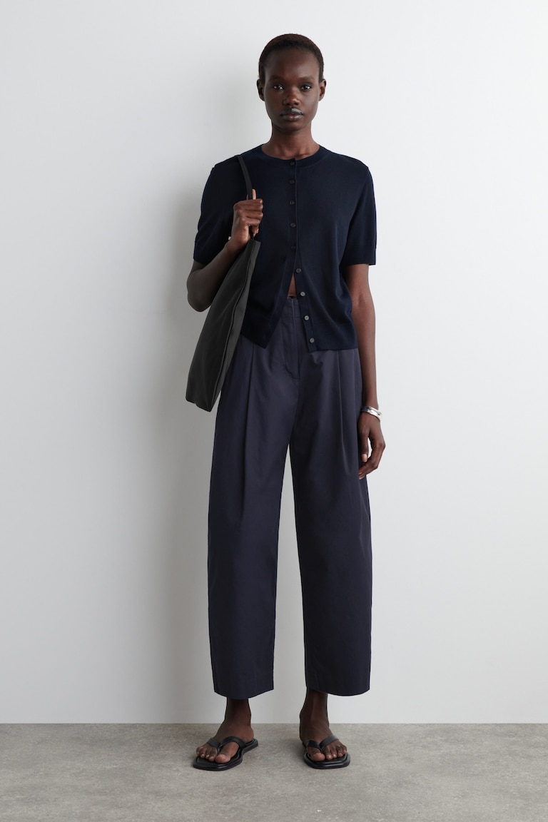 Top Stitch Barrel Leg Trouser main image 0