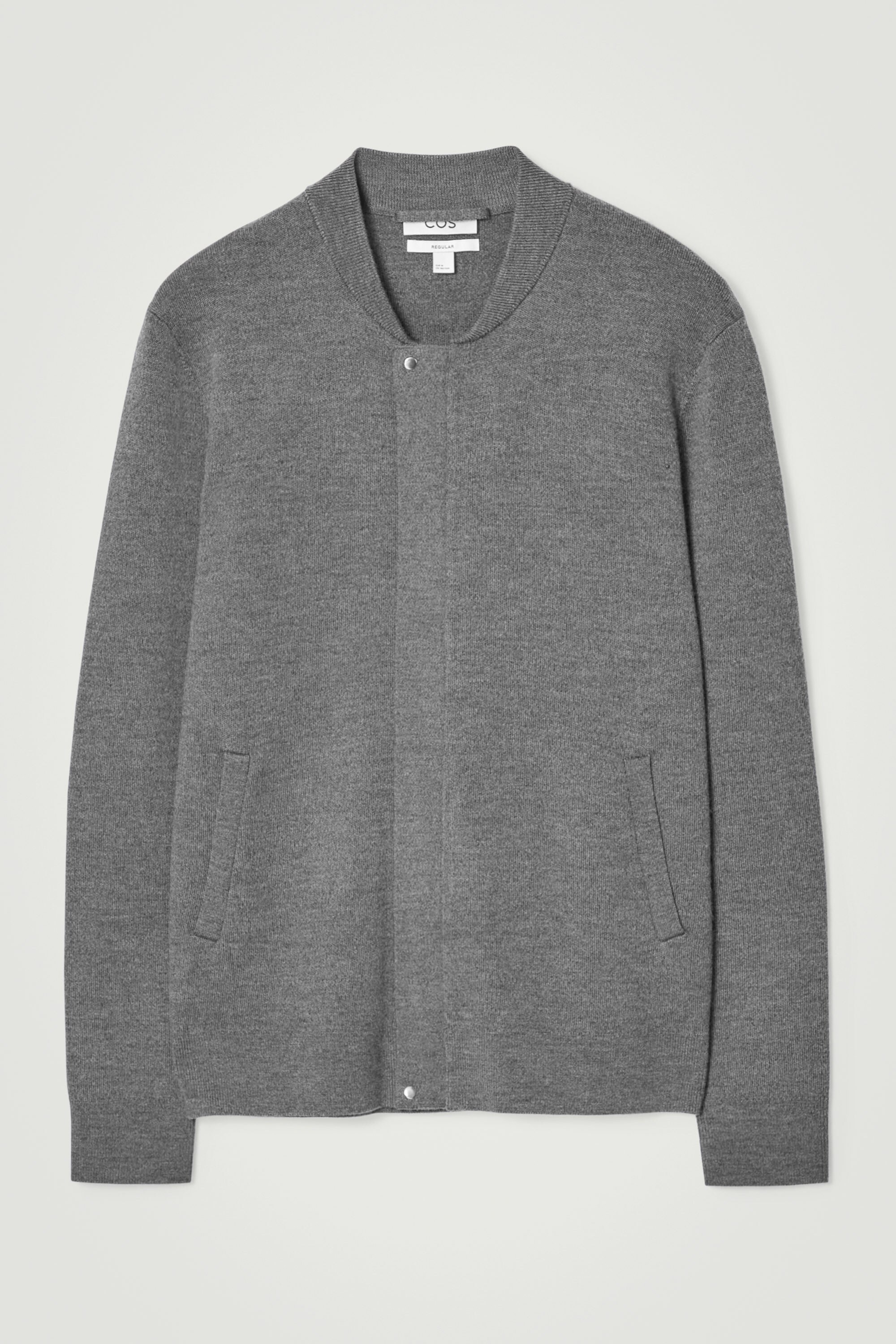 ジャケット・アウター <COS> BLACK / GREY JACKET COS Hooded Bomber Jacket in GREY | endource