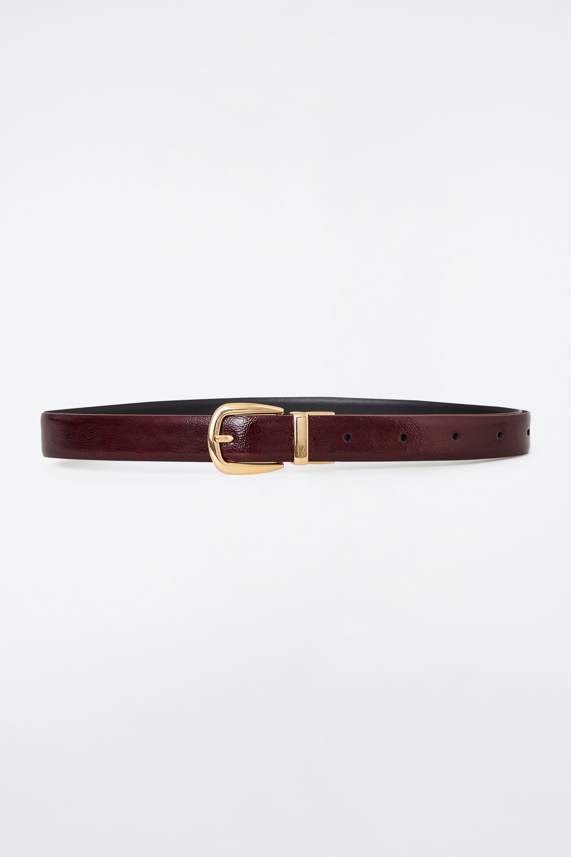 ベルト Courreges Ac Belt - Courreges - Leather - Burgundy AC NAPLACK BELT 25MM - courrèges