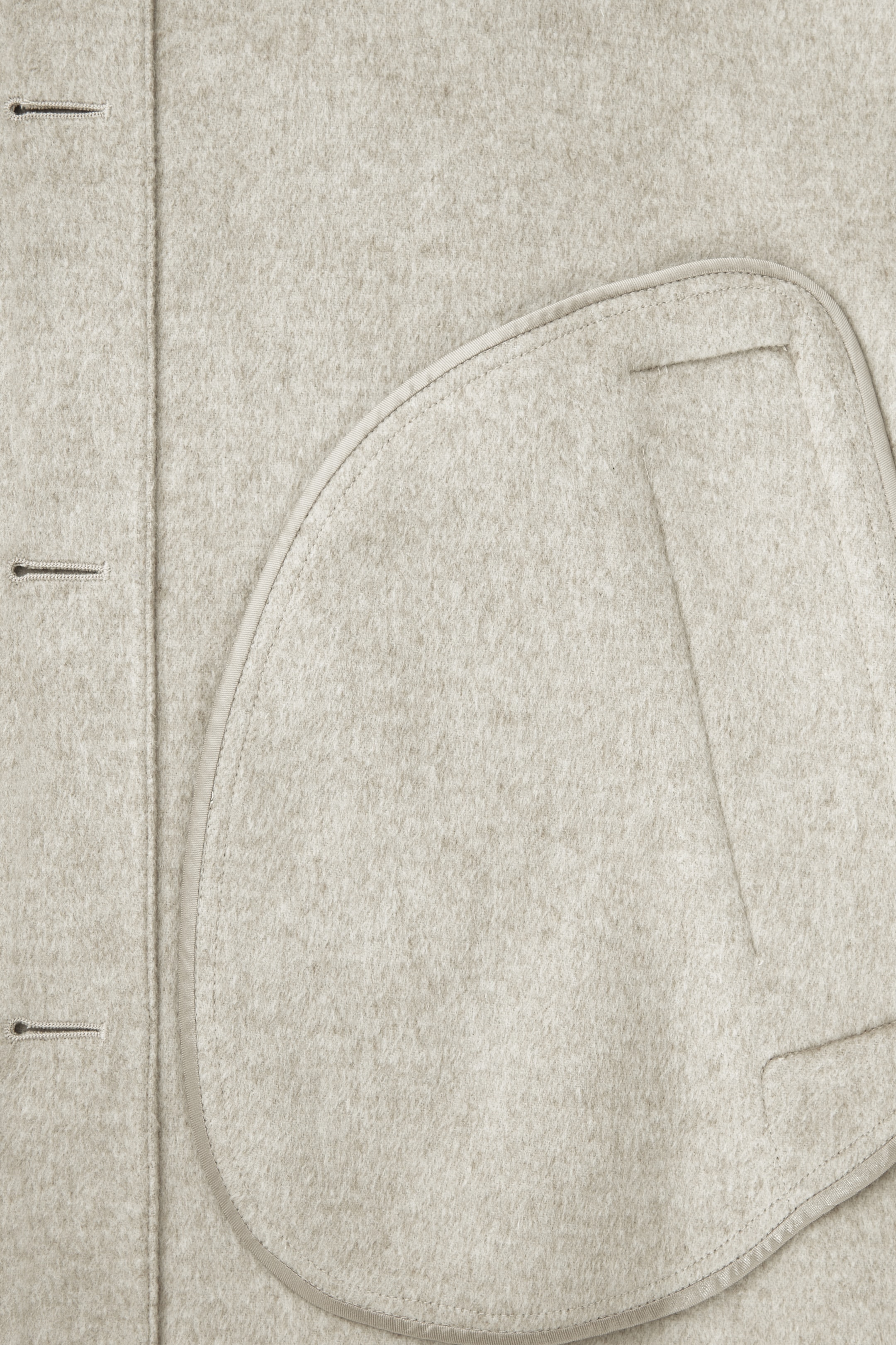 Grösseres Bild ansehen: MANTEL AUS DOUBLEFACE-WOLLE MIT KRAGEN - HELLBEIGE MELIERT - DAMEN | H&M CH 2