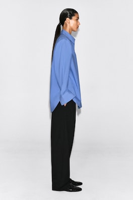 TAILORED PIMA COTTON SHIRT — BLUE 5
