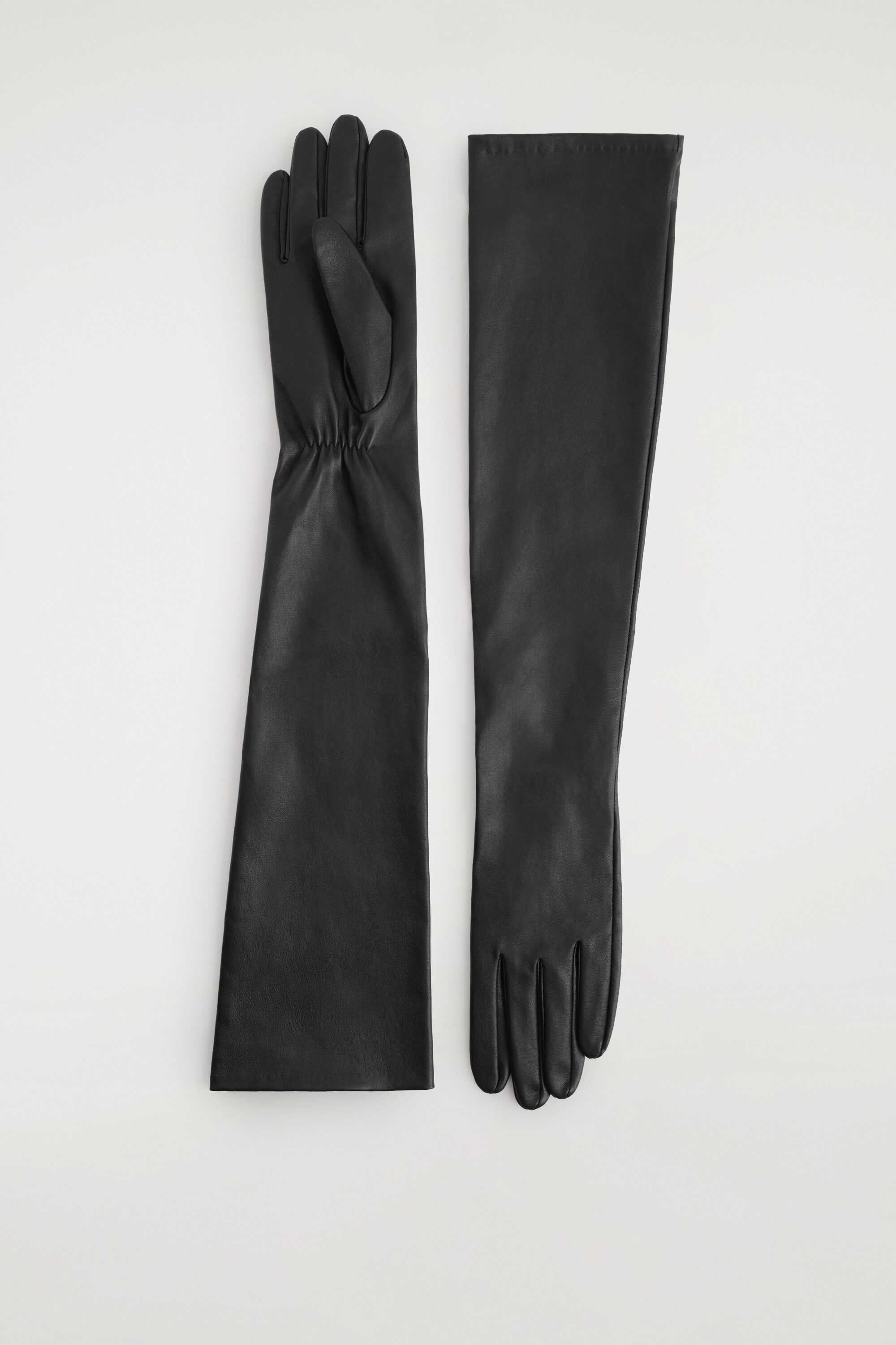 LONG LEATHER GLOVES - thumbnail 3
