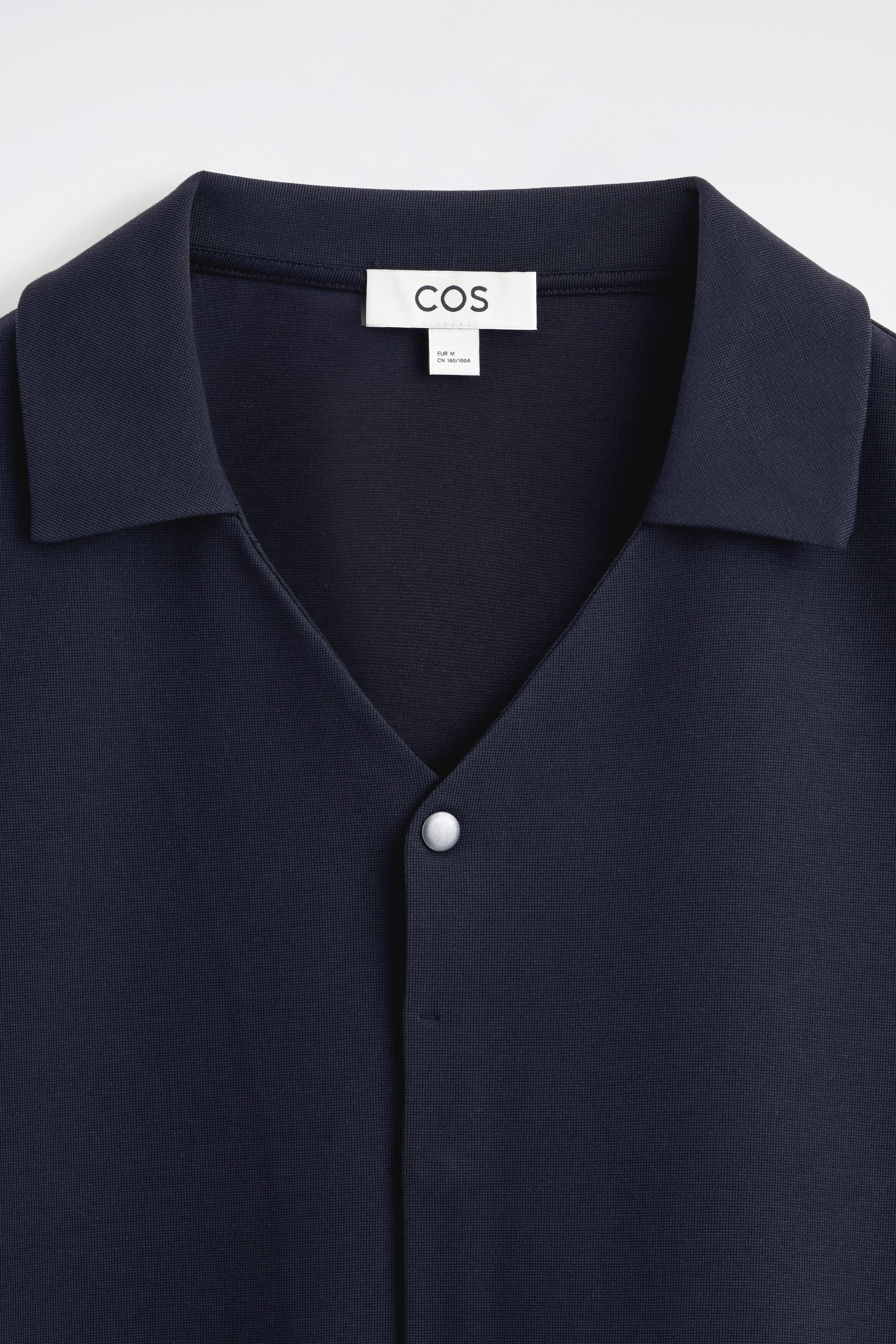 MILANO-JERSEY SHORT-SLEEVED SHIRT - NAVY | COS US
