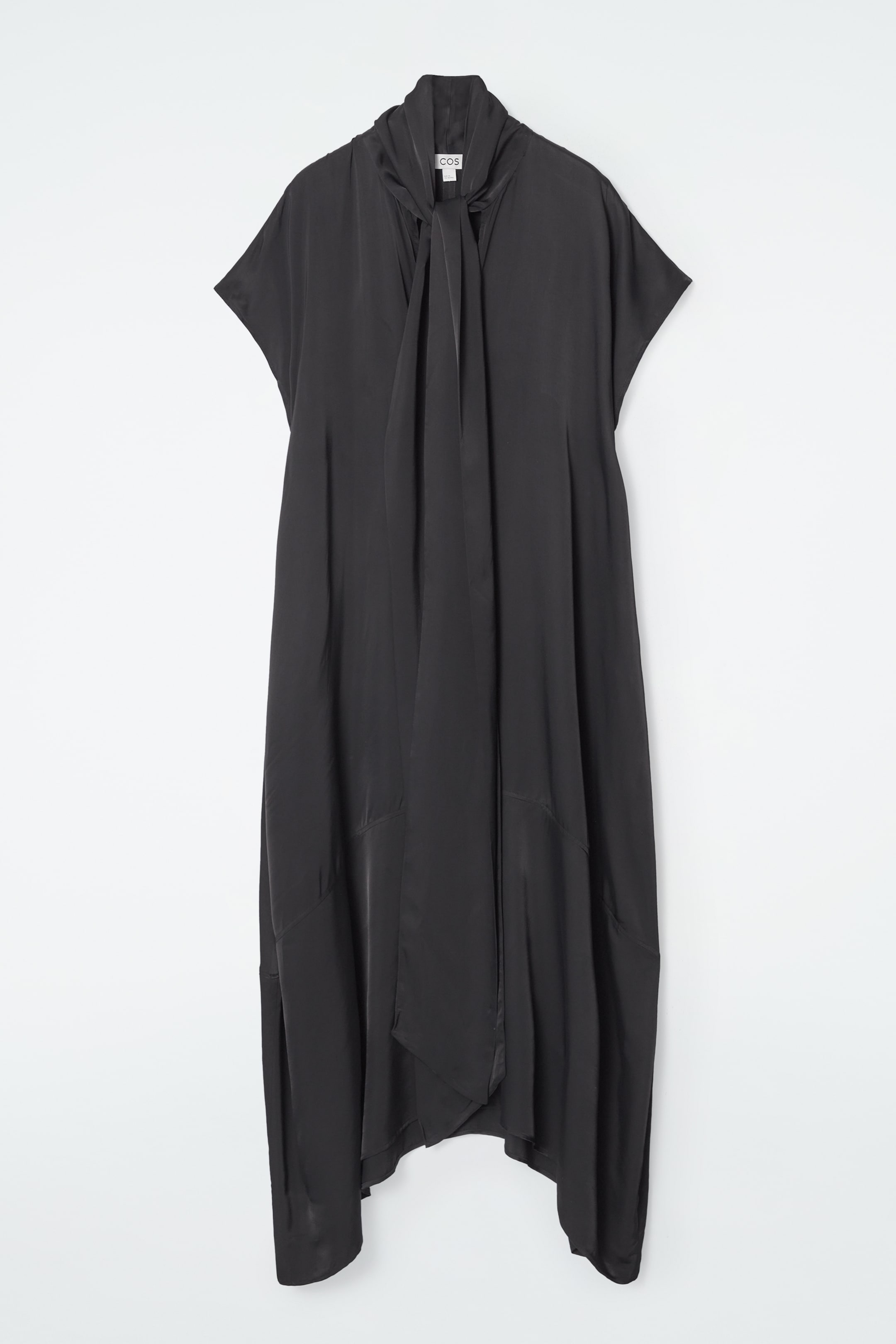 Grösseres Bild ansehen: ASYMMETRISCHES MIDIKLEID MIT SCHLUPPE - SCHWARZ - DAMEN | H&M CH 1