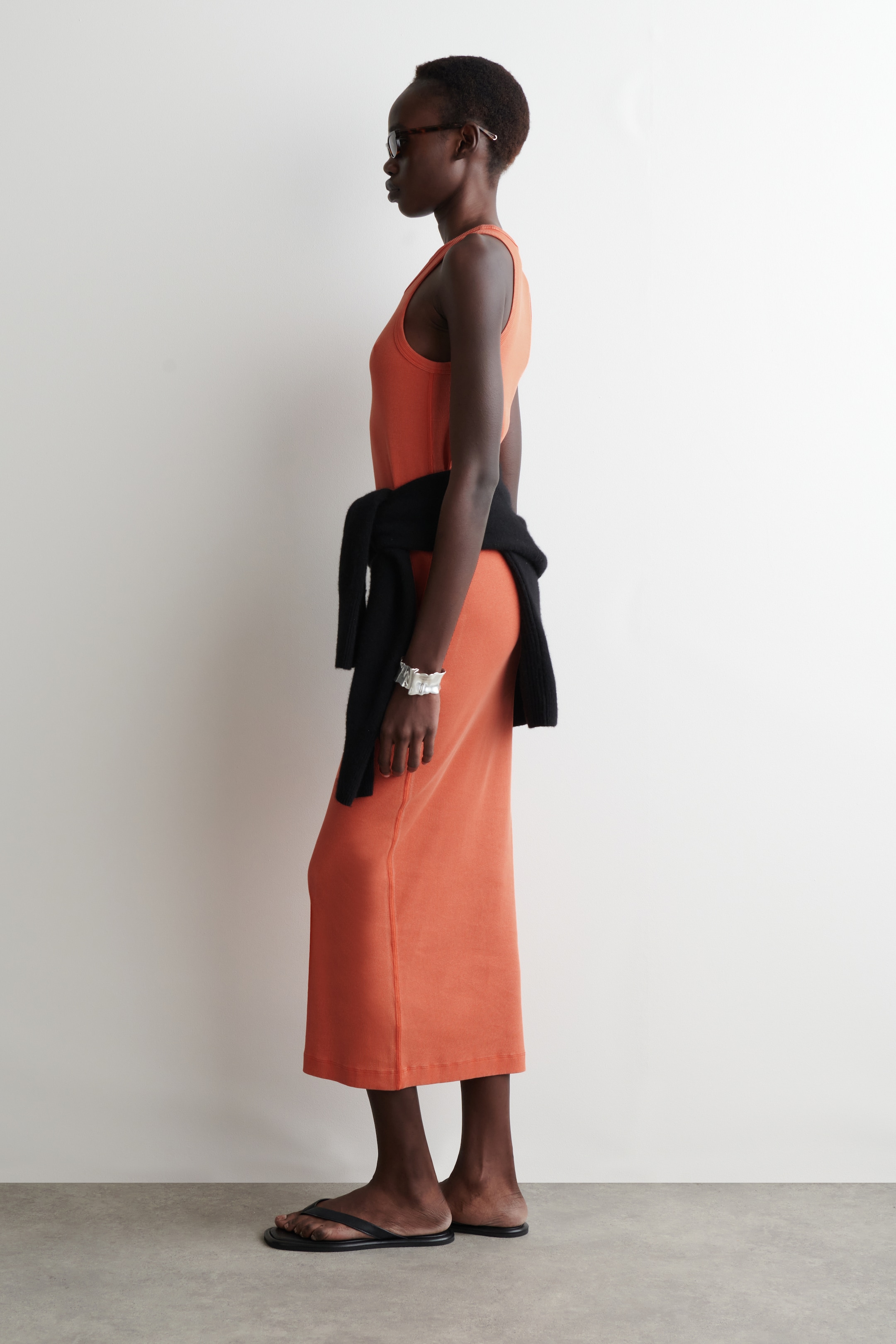 Agrandir l'image: ROBE MOULANTE CÔTELÉE - ORANGE - FEMME | H&M FR 2