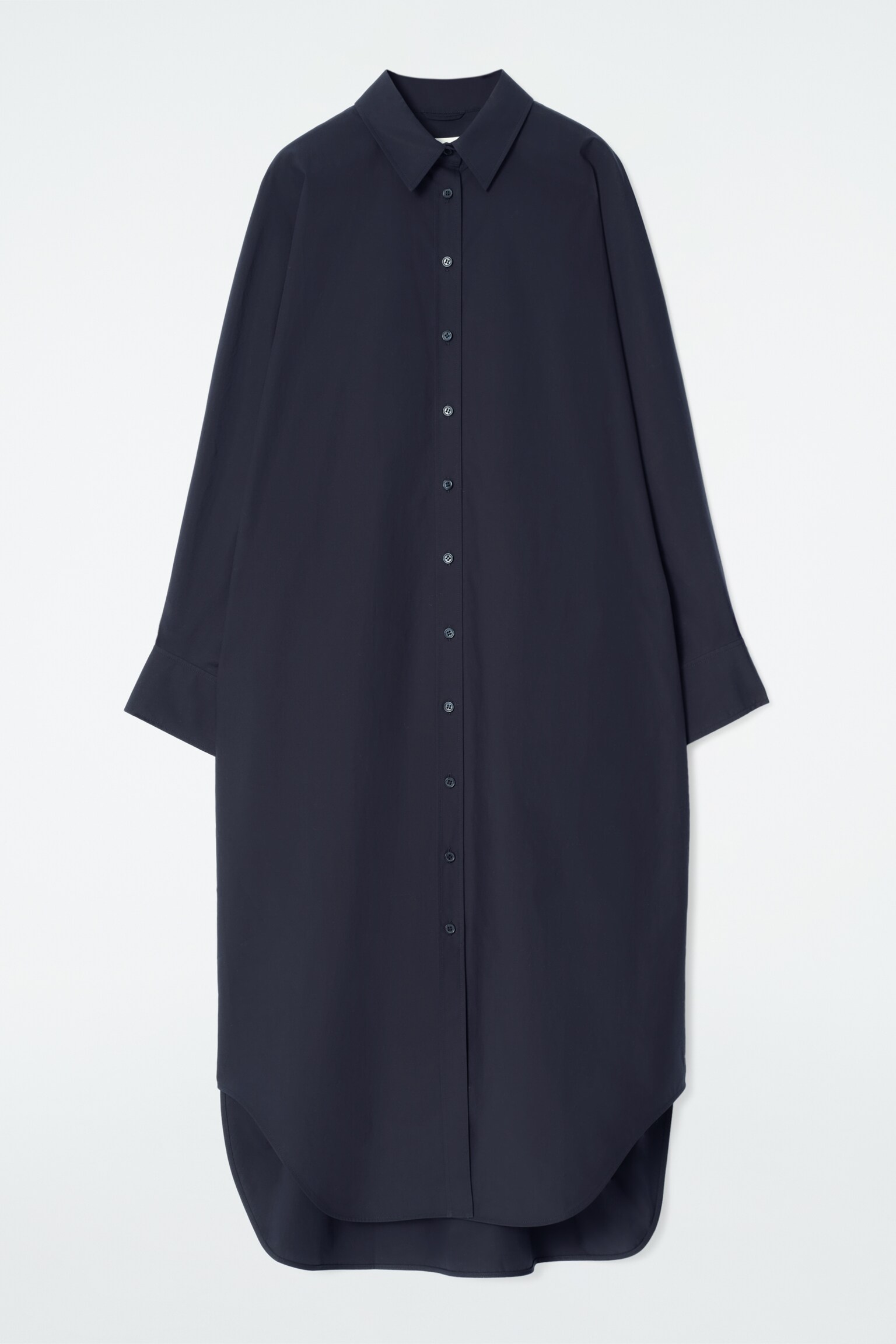 ROBE-CHEMISE DÉCONTRACTÉE EN COTON - BLEU MARINE/BLEU / RAYÉ - 2