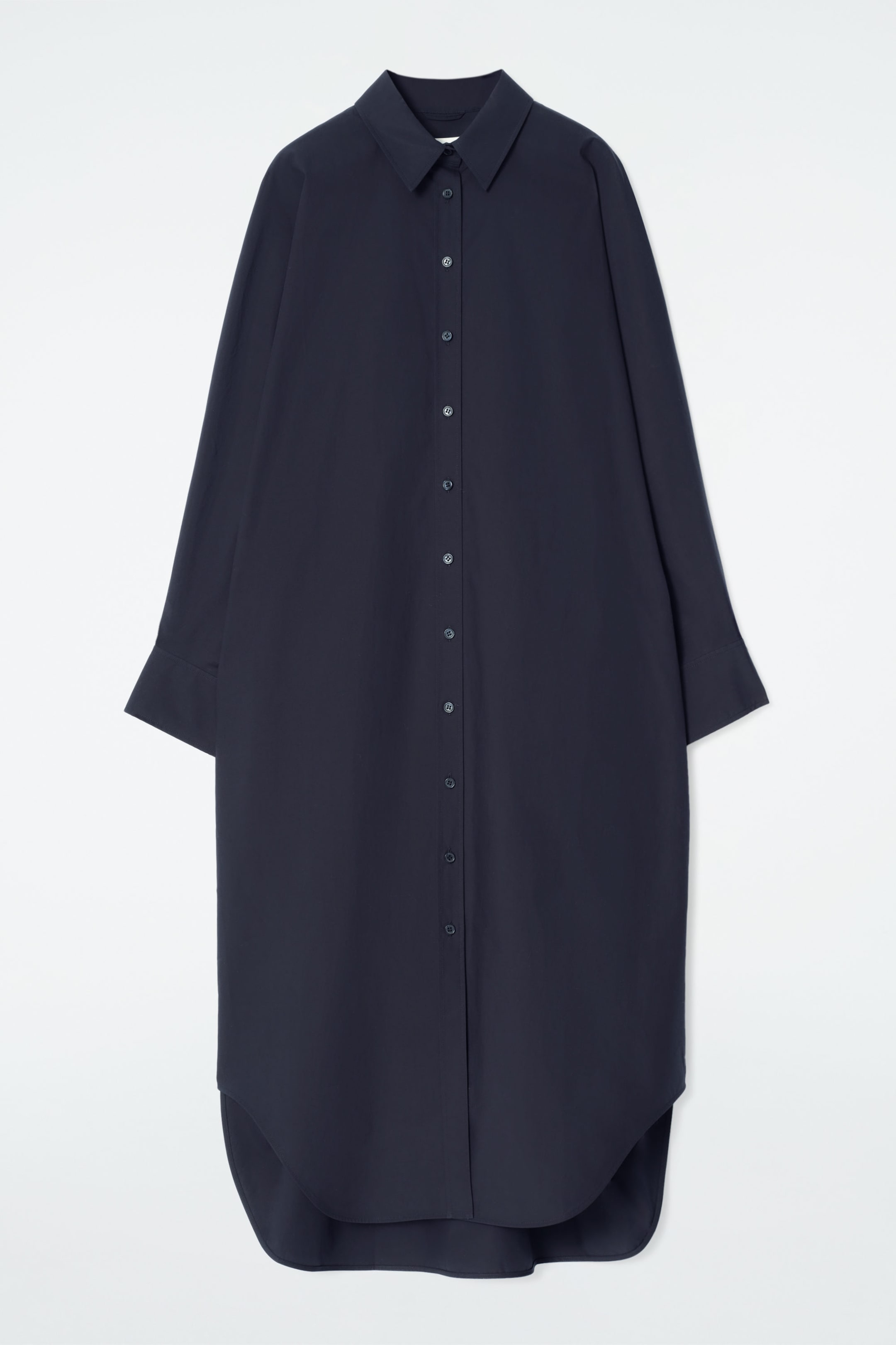 RELAXED COTTON SHIRT DRESS