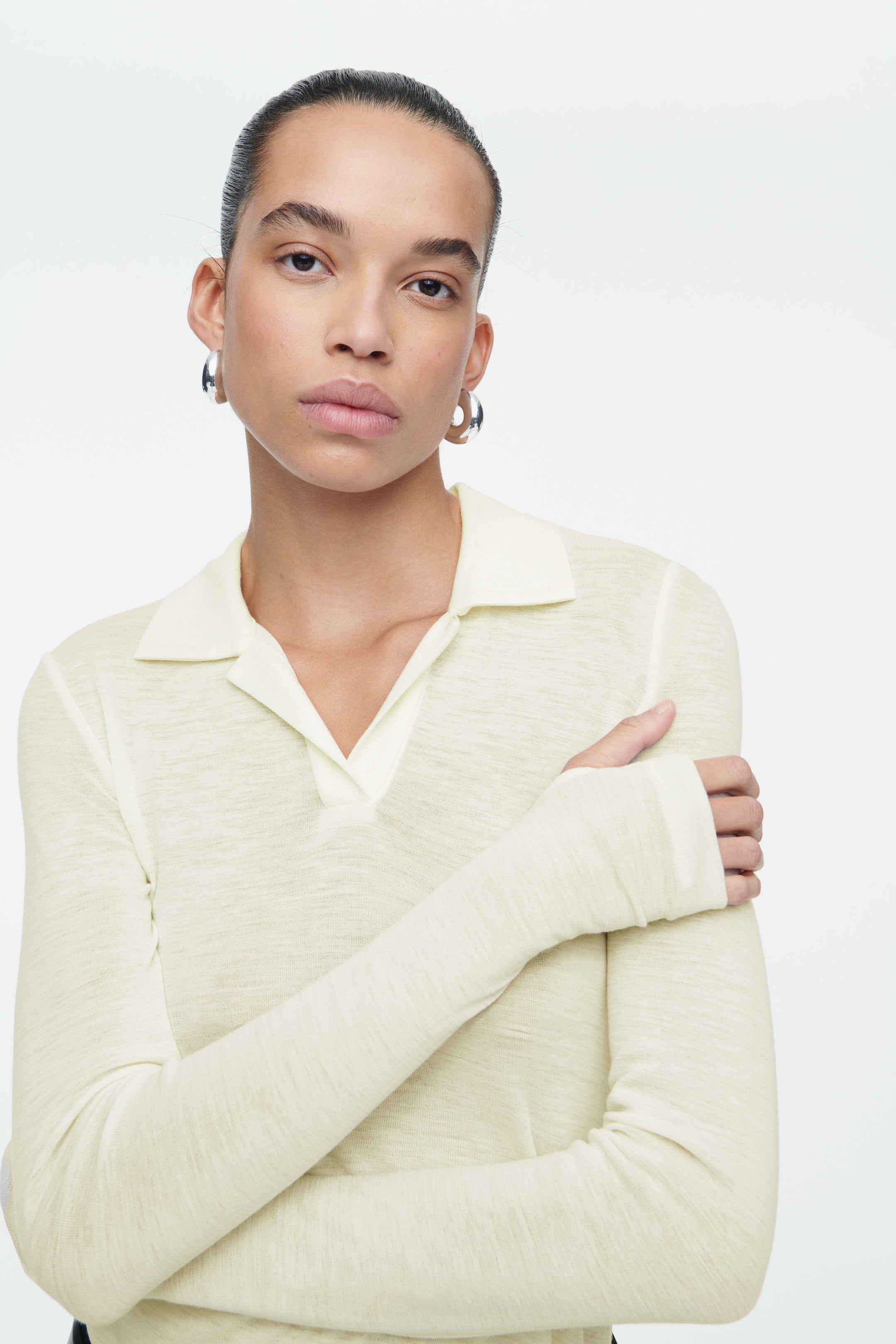 MERINO WOOL POLO SHIRT